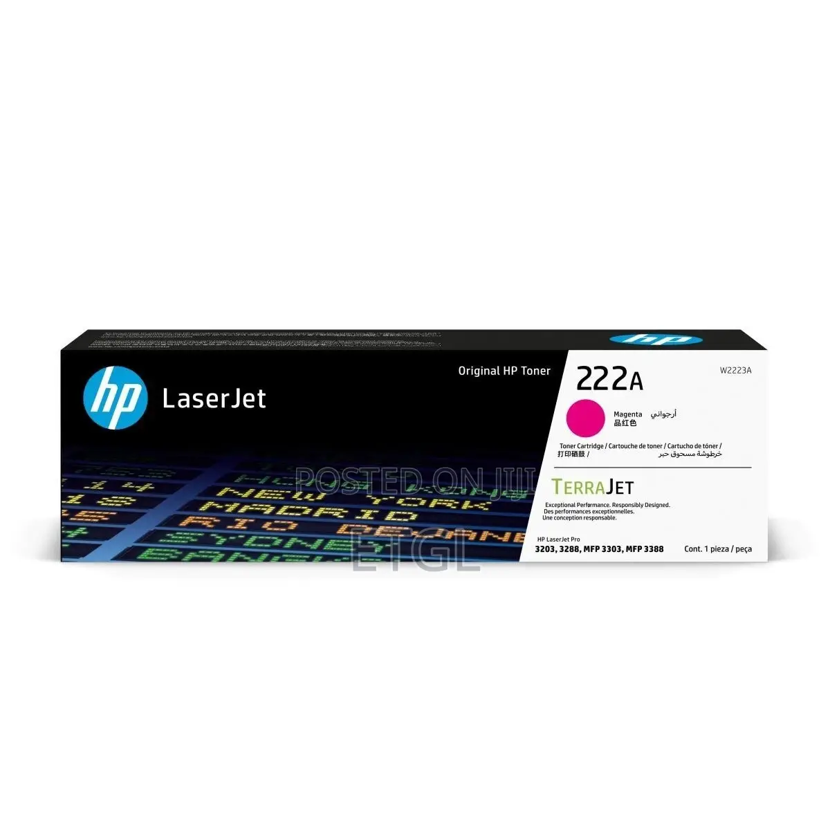 Hp 222a Magenta Original Laserjet Toner Cartridge - W2223a