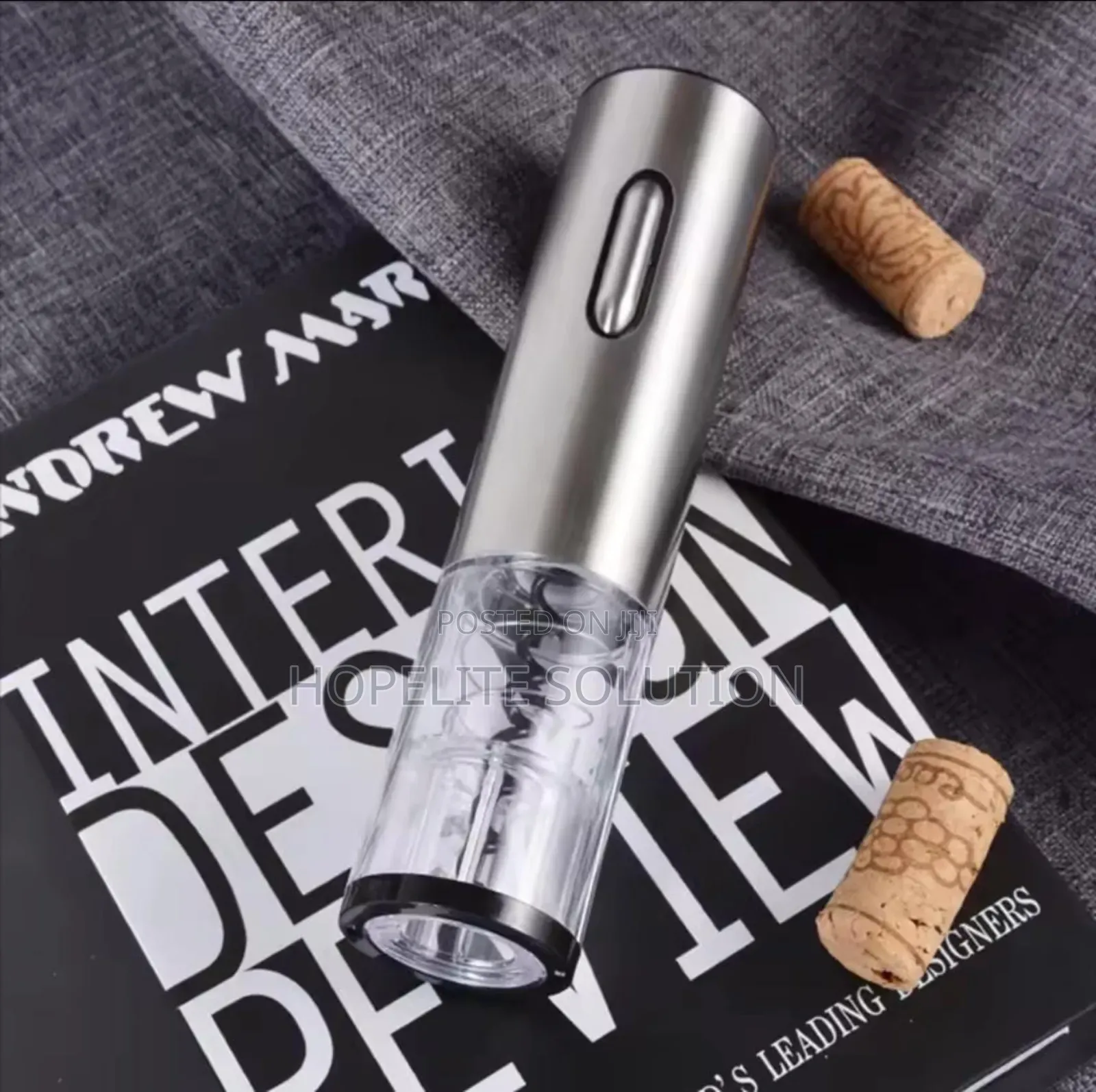 Electric Wine Bottle Opener With Foil Cutter