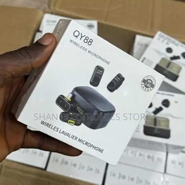 Wireless Lavalier Dual Receiver Microphone Qy88 Magnetic Mic