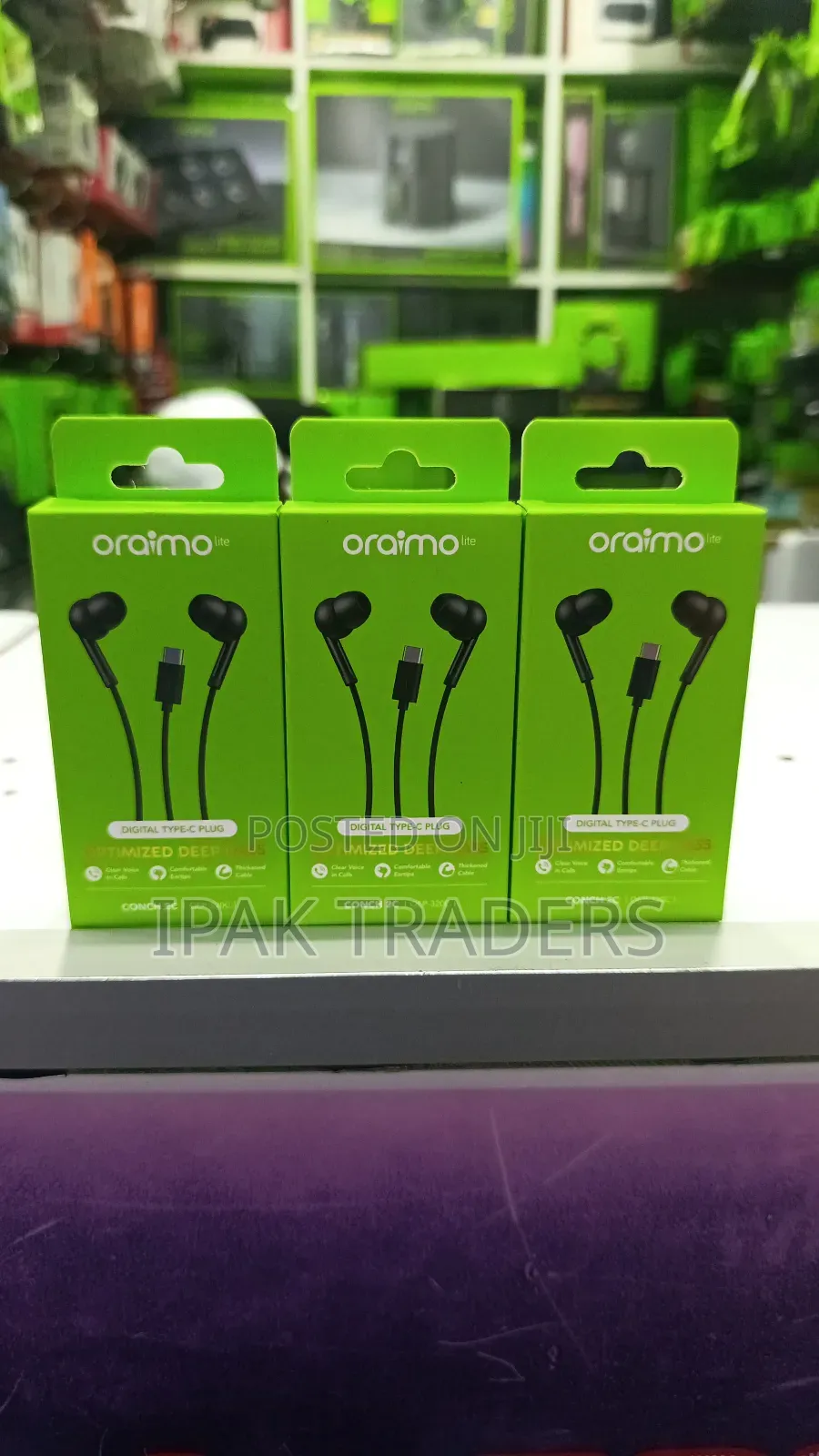Oraimo Conch2c Optimized Deep Bass Type C Earphones