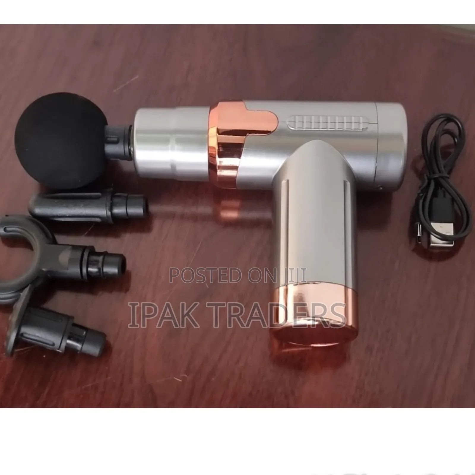 *4 Heads Physiotherapy Rechargeable Massage Gun - 6 Speed*