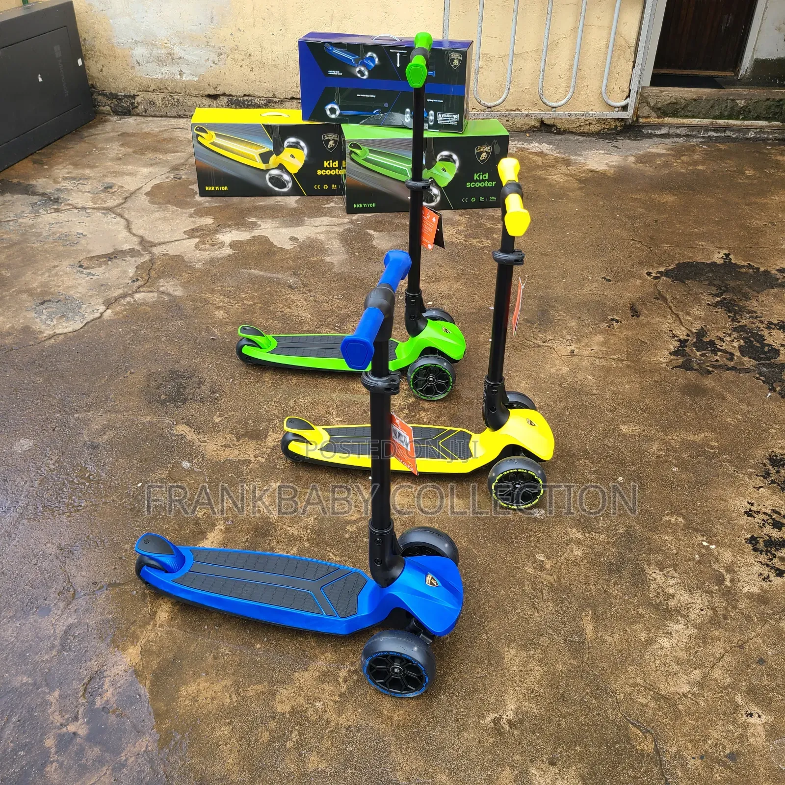 Safety Balance Kids Lamborghini Kids Adjustable Scooter.