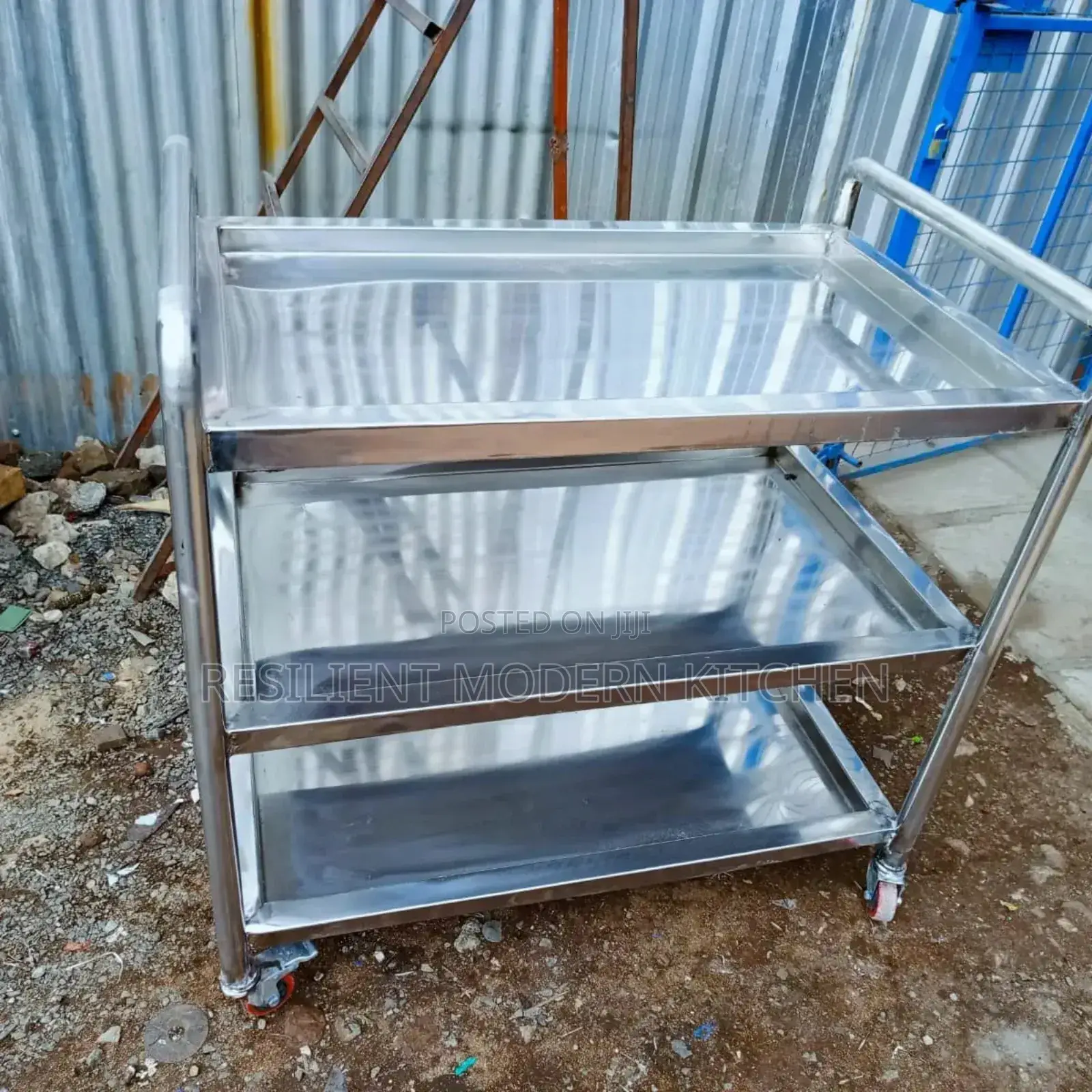 Stainless Steel Movable Food Trolley