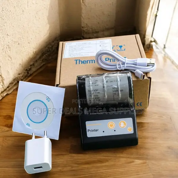 Pocket 58mm Thermal Printer With Qr Code Printing Support