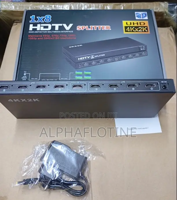 1x8 Hdmi Splitter Uhd 4kx2k 3d
