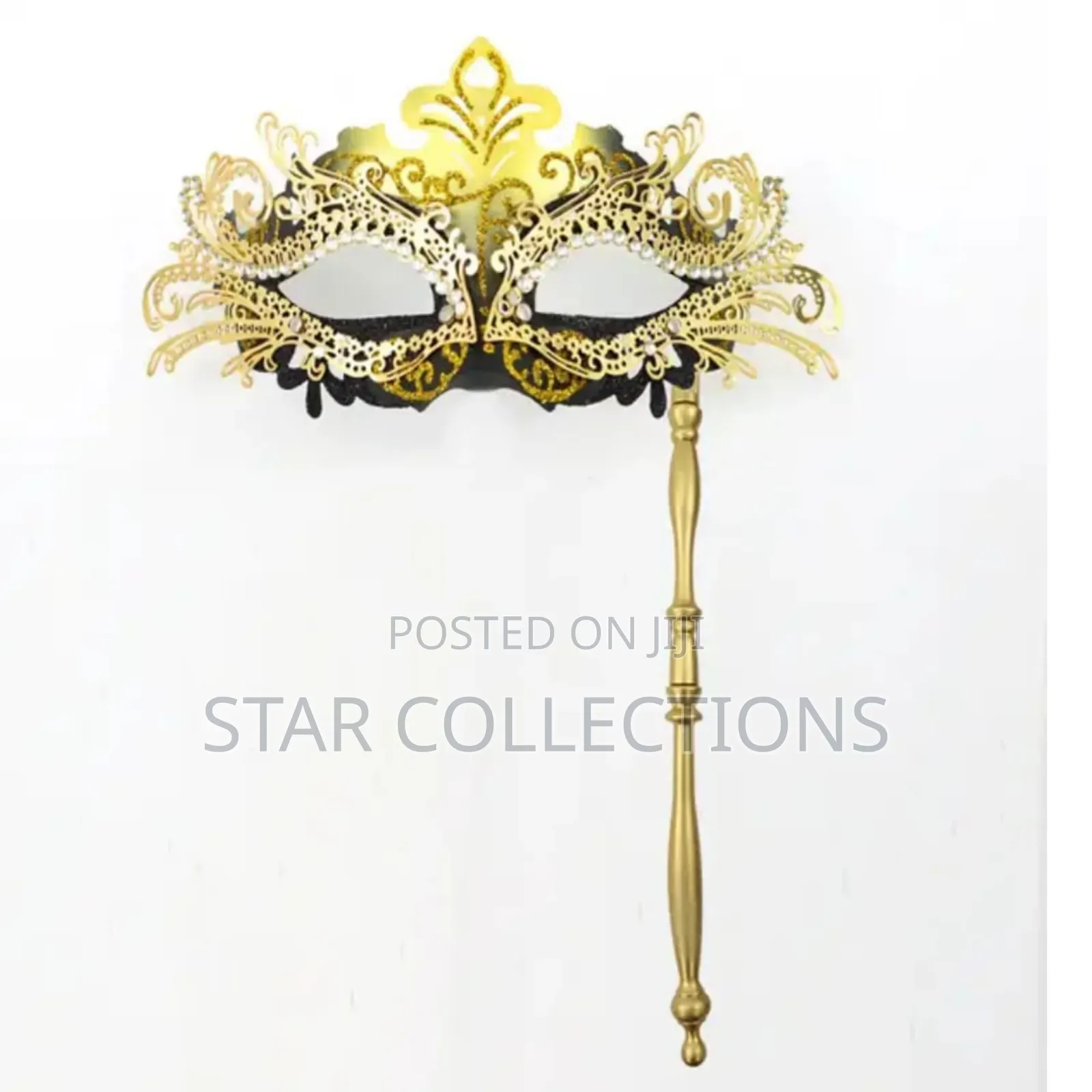 High Quality Ladies Detachable Handheld Stick Masks