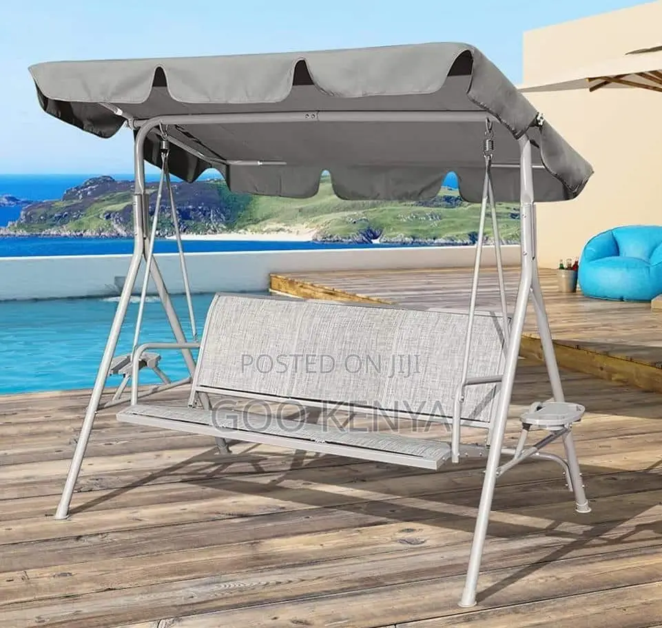 Home Swing Chair;Garden Hanging Swing Chair With Stable Umbrella Stand