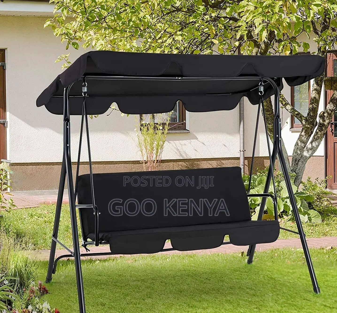 Home Swing Chair;Garden Hanging Swing Chair With Stable Umbrella Stand