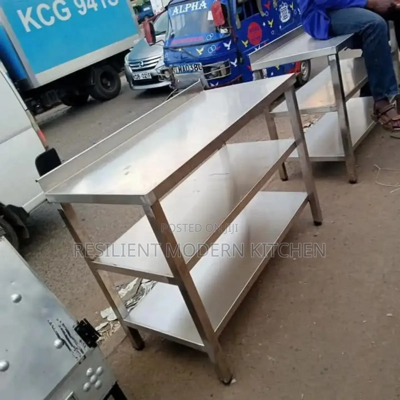 Heavy Duty Stainless Steel Worktop Table With Undershelf