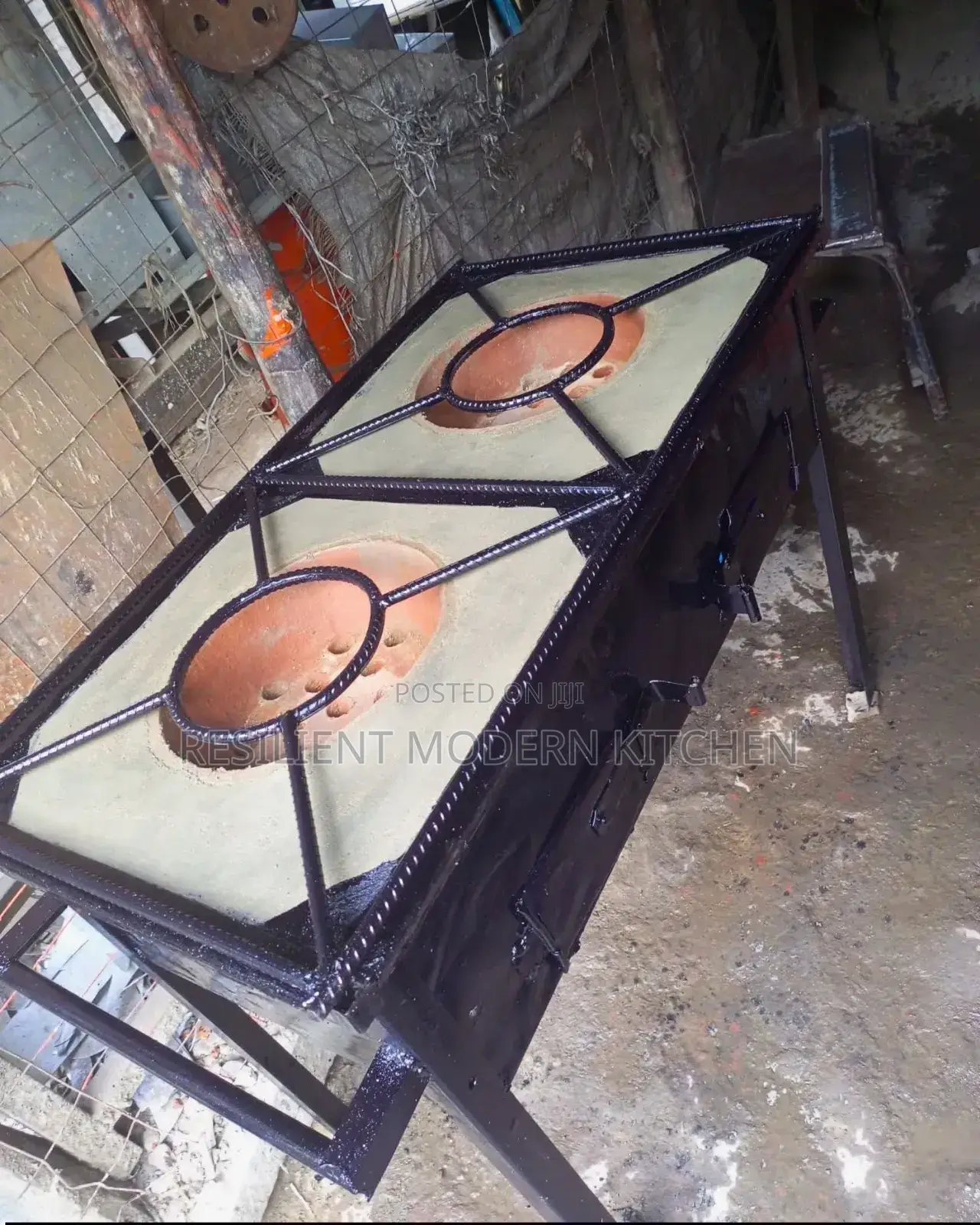 Locally Made Mild Steel Double Charcoal Jikos