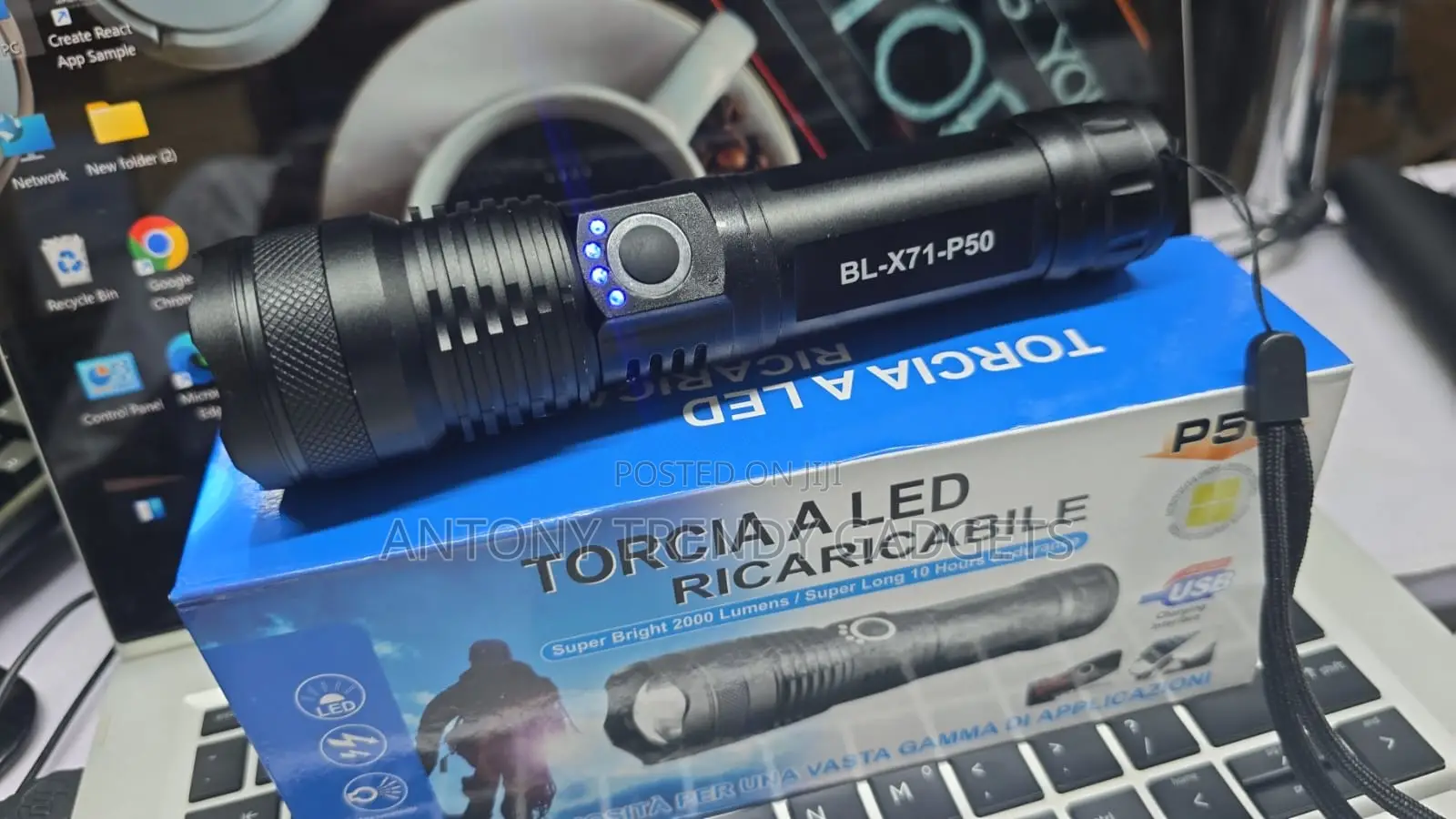 Bl-x71-p50 / P50 Rechargeable Led Flashlight Torch