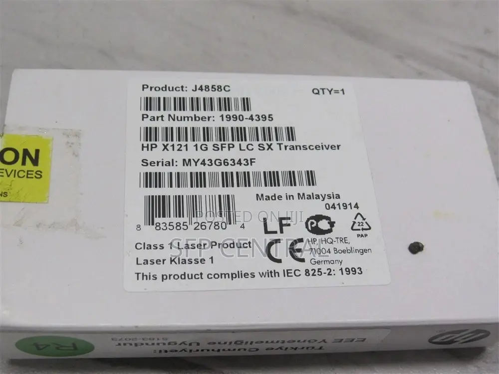 Aruba/Hp J4858d 1g SFP Lc Sx 500m Om2 MMF XCVR Transceiver Module