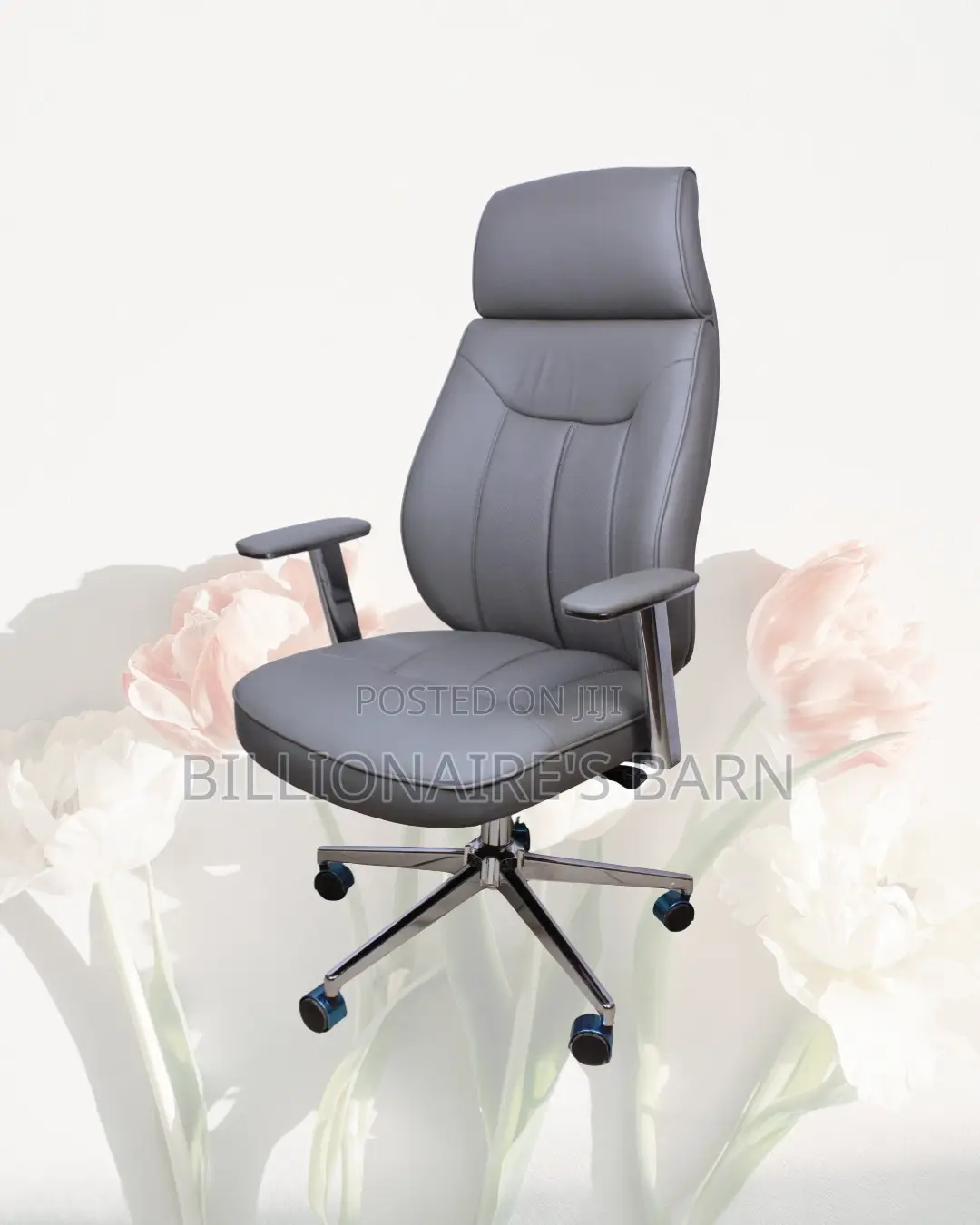 Premium Support Grey Headrest Executive | Order Yours Today