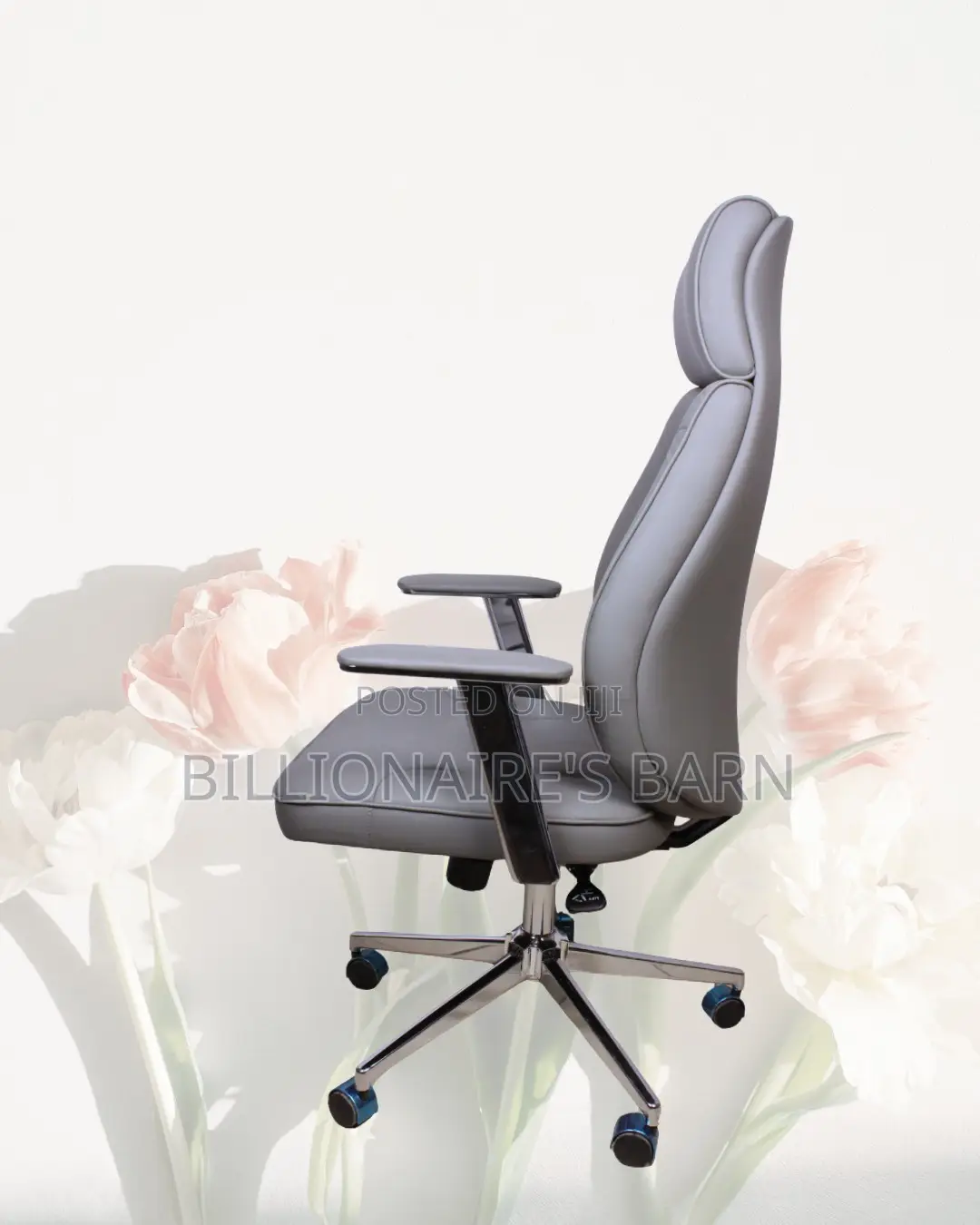 Premium Support Grey Headrest Executive | Order Yours Today