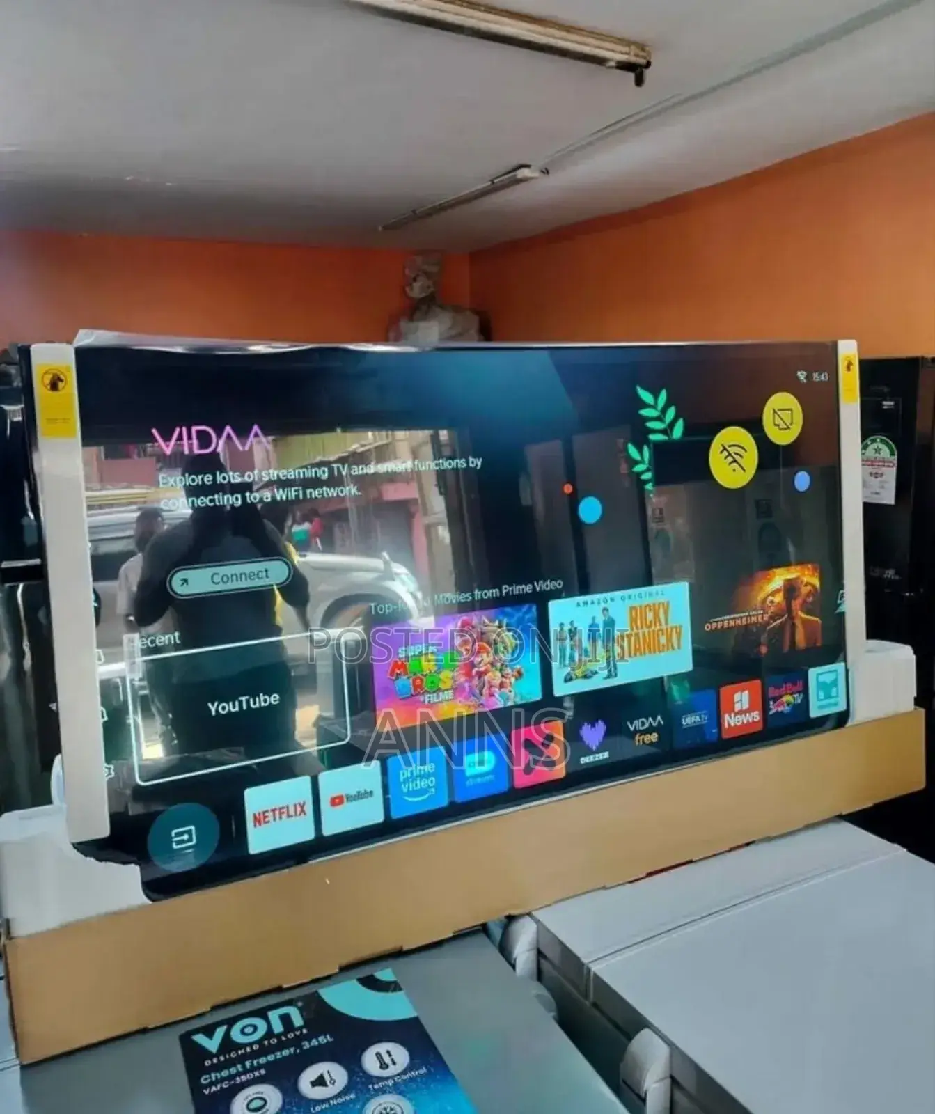Netflix Youtube Prime Video 65 Inch TCL Television