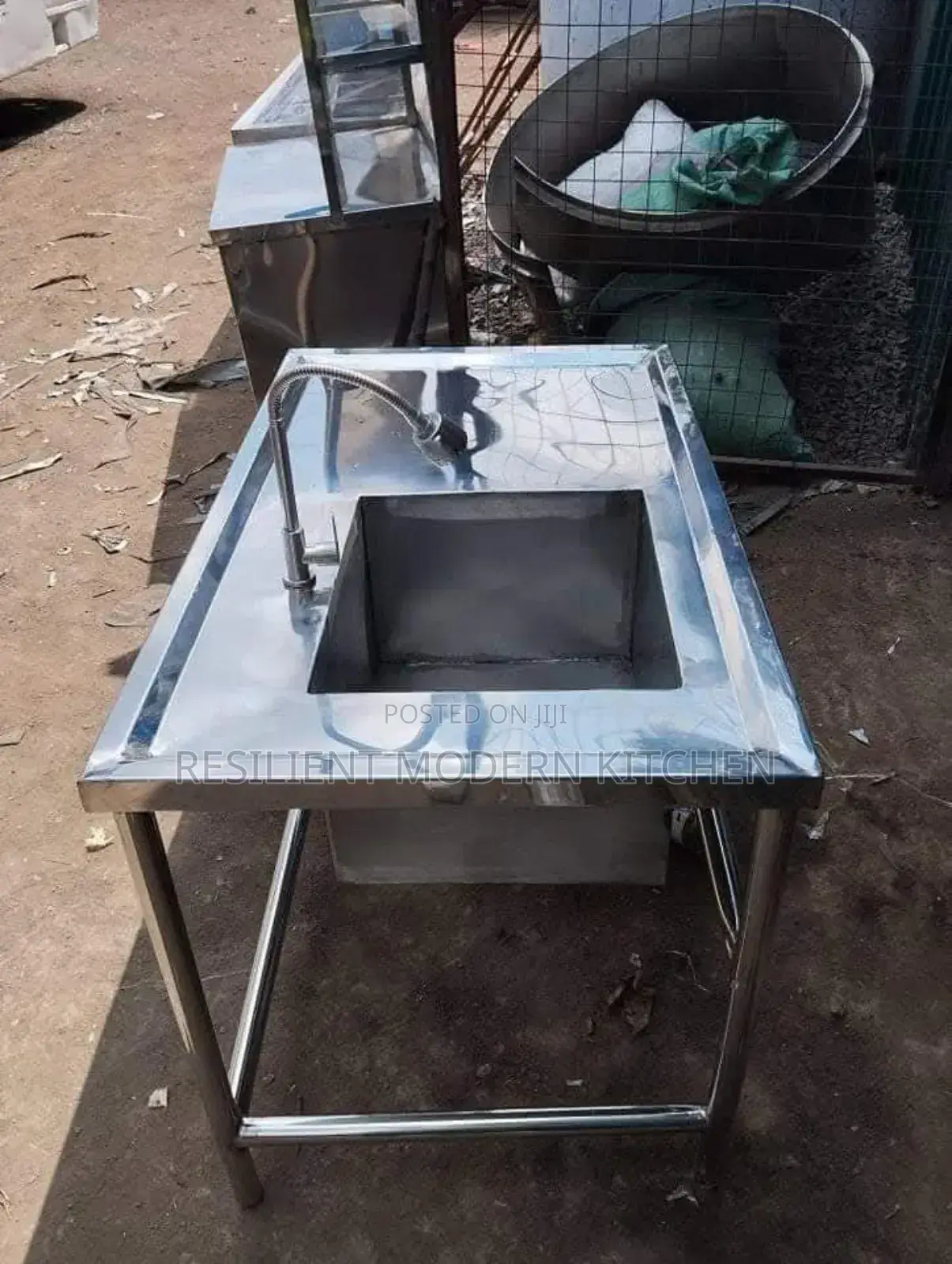 Heavy Duty Commercial Stainless Steel Single Bowl Sink