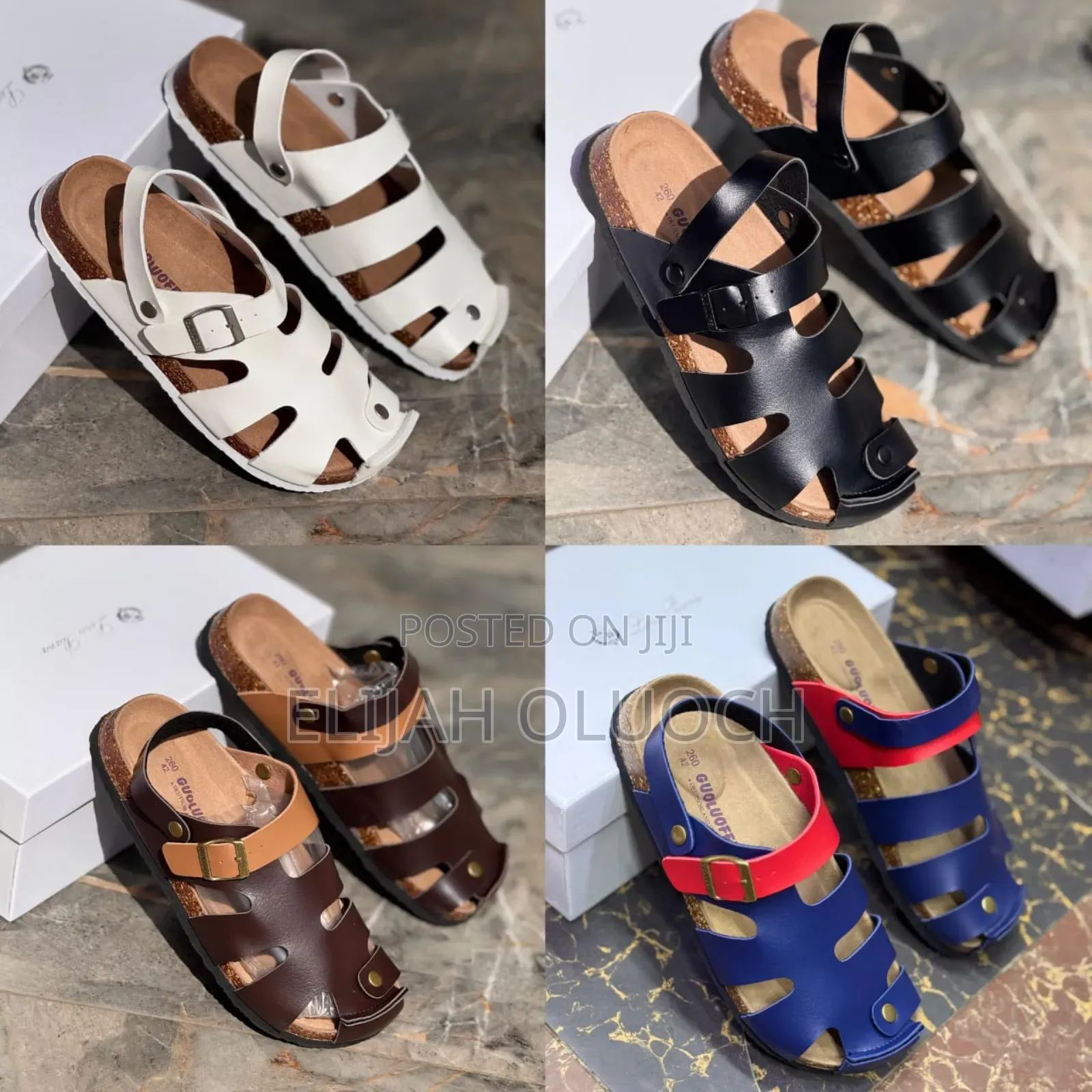 High Quality Leather (Guoluofei) Cork Sandal