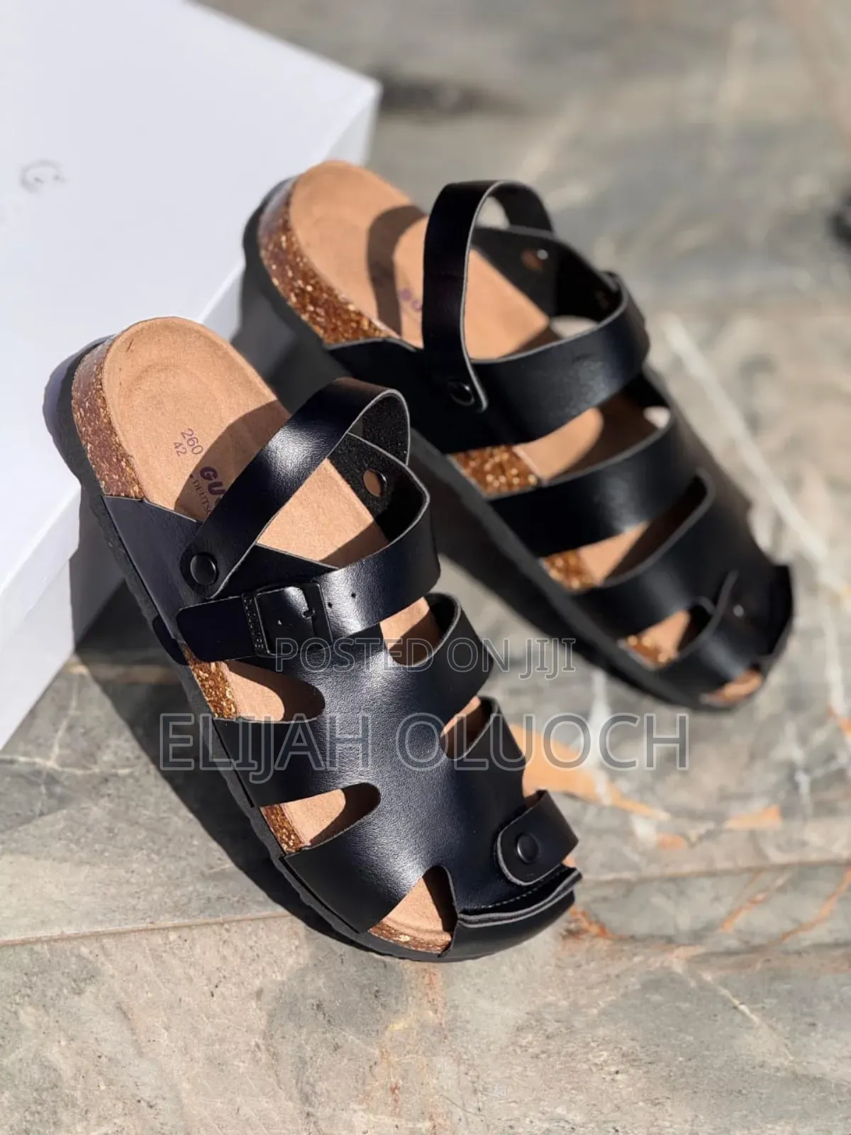 High Quality Leather (Guoluofei) Cork Sandal