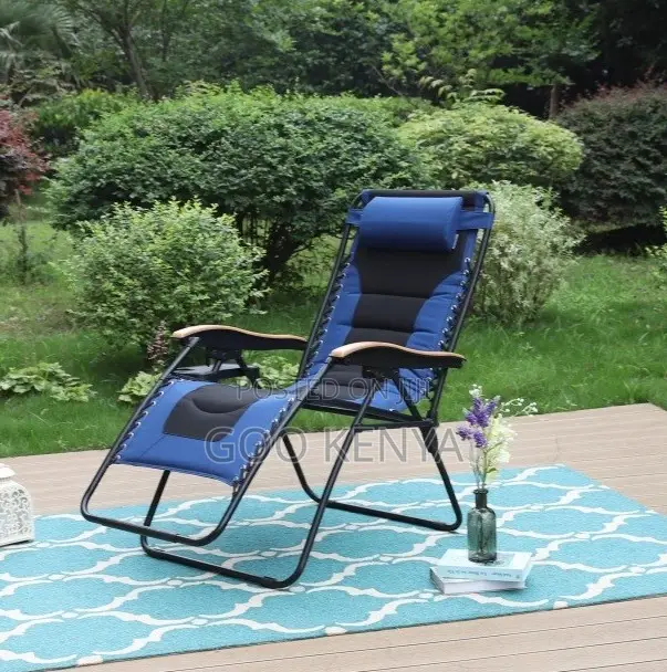 Home Chair; Portable Outdoor Recline Chair With Zero Gravity For Beach