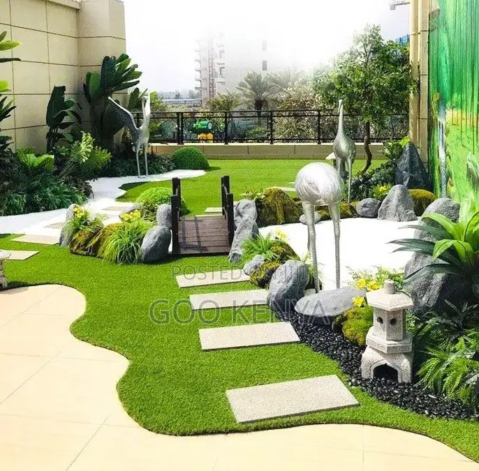 Home Carpet; Synthetic Green Artificial Turf Roll for Football Fields.