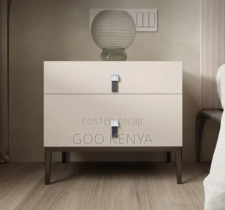 Home Cabinet; White Wooden Nightstand – Modern Italian Bedside Cabinet