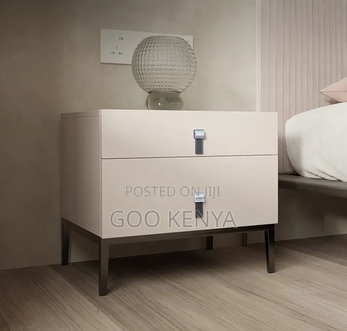 Home Cabinet; White Wooden Nightstand – Modern Italian Bedside Cabinet