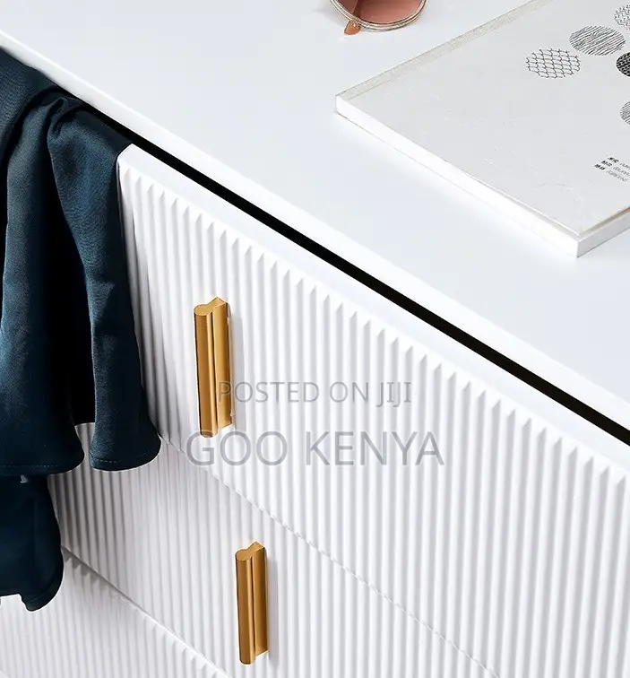 Home Cabinet; Corner Wooden Bedside - 3-drawer Nightstand For Bedroom