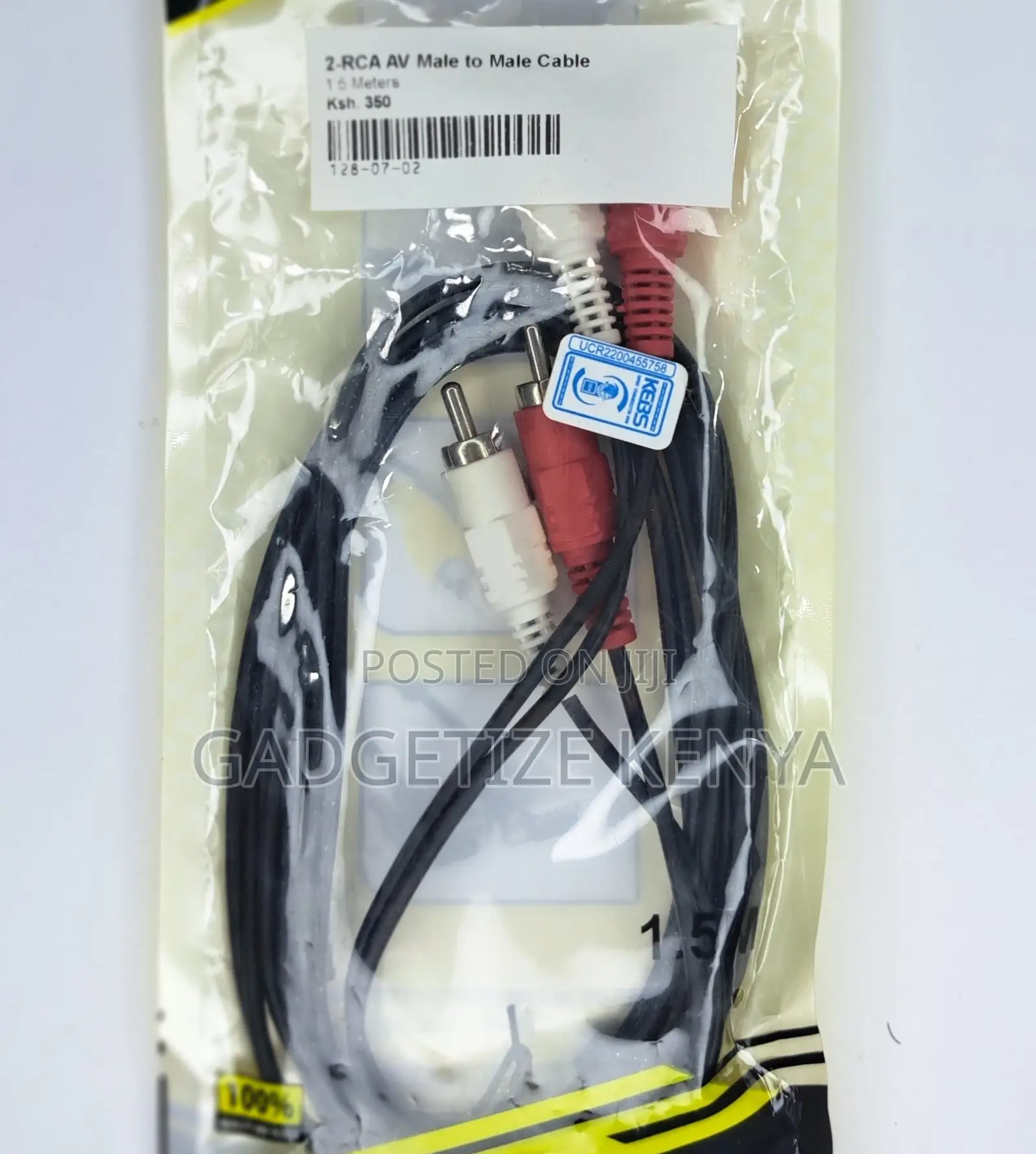 2-Rca Av Male to Male Cable