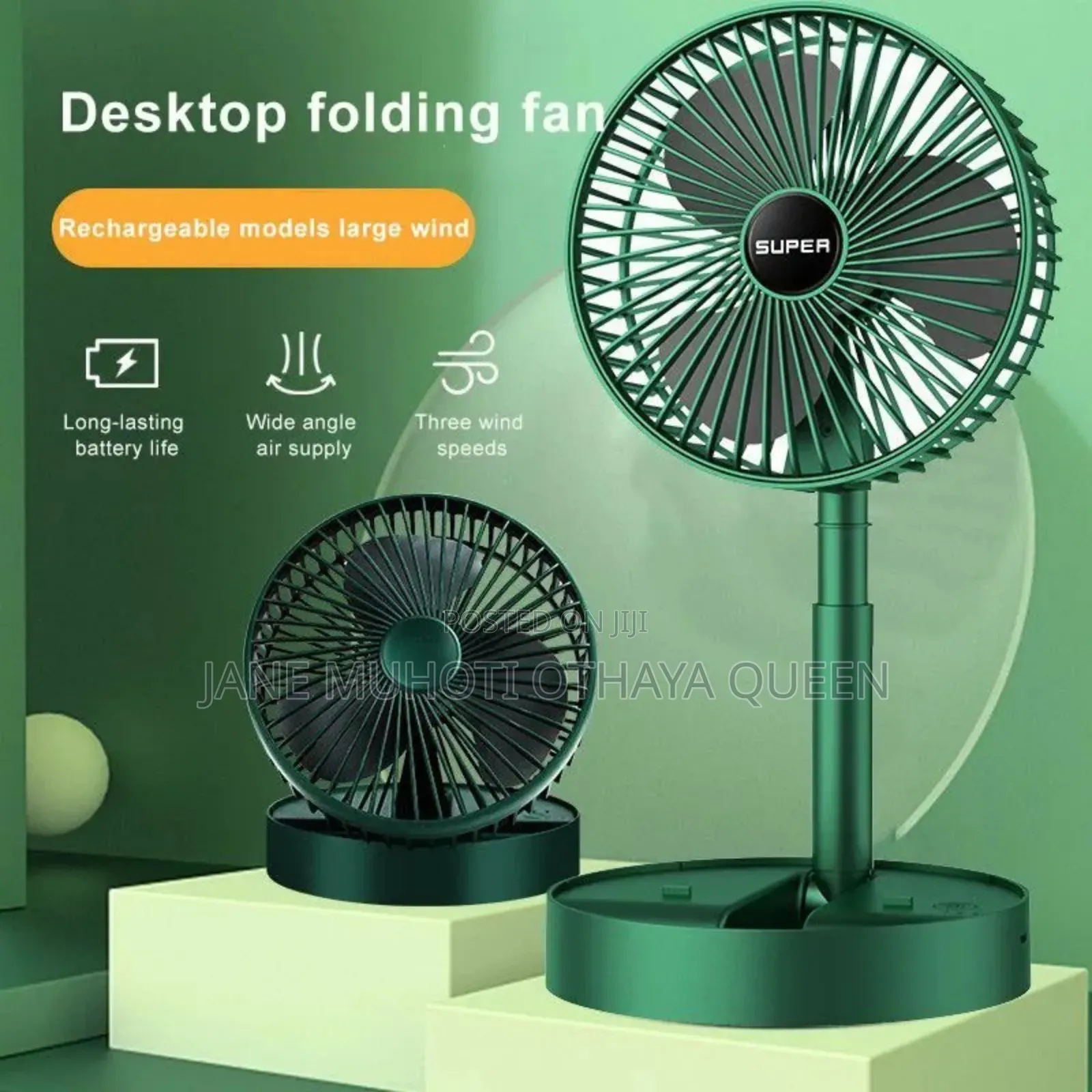 *Desktop Foldable Fan