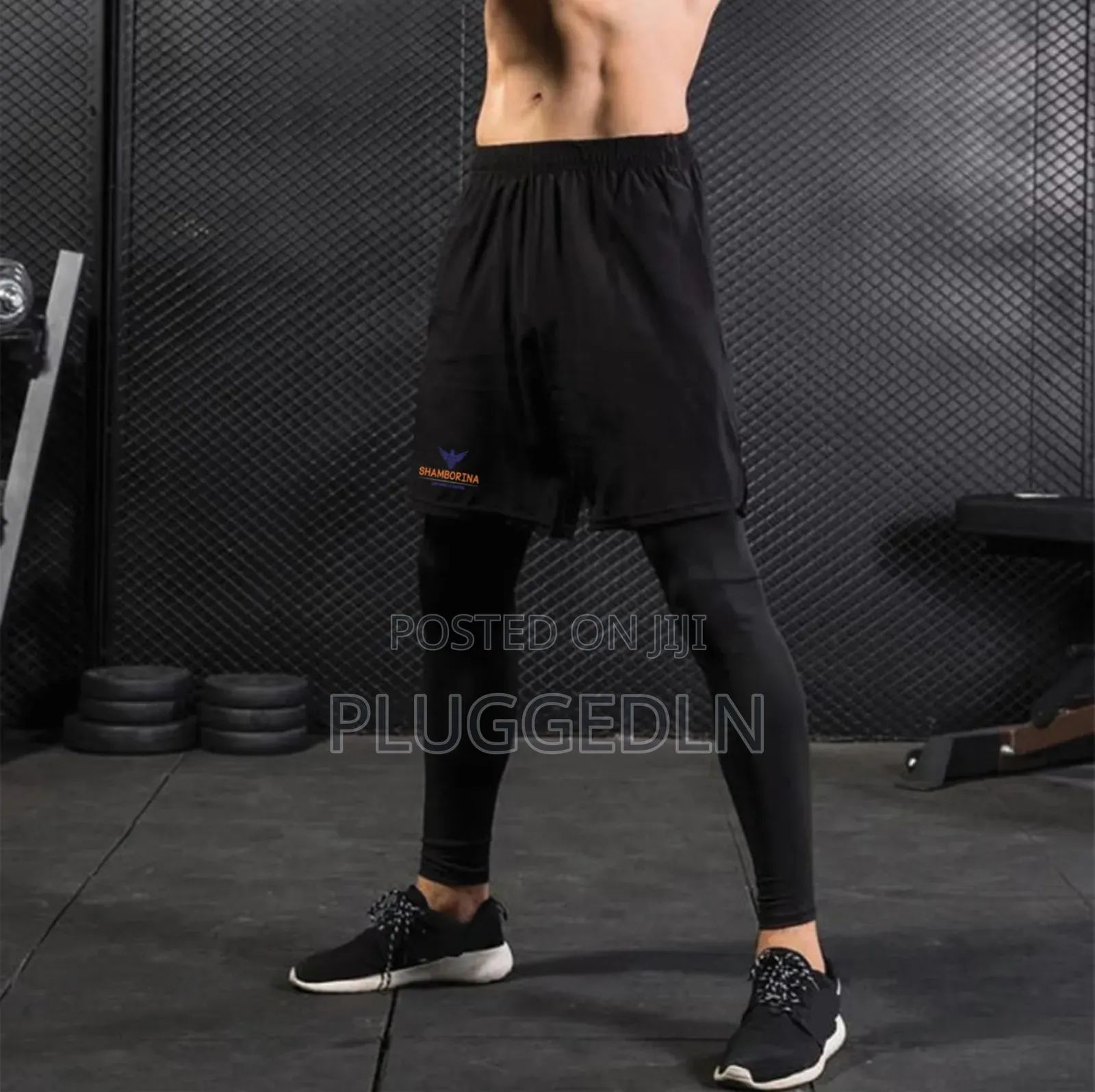 2 in 1 Mens Gym Short With Leggings