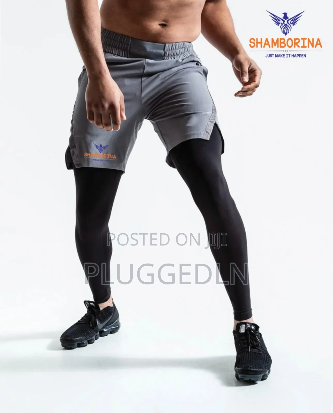 2 in 1 Mens Gym Short With Leggings