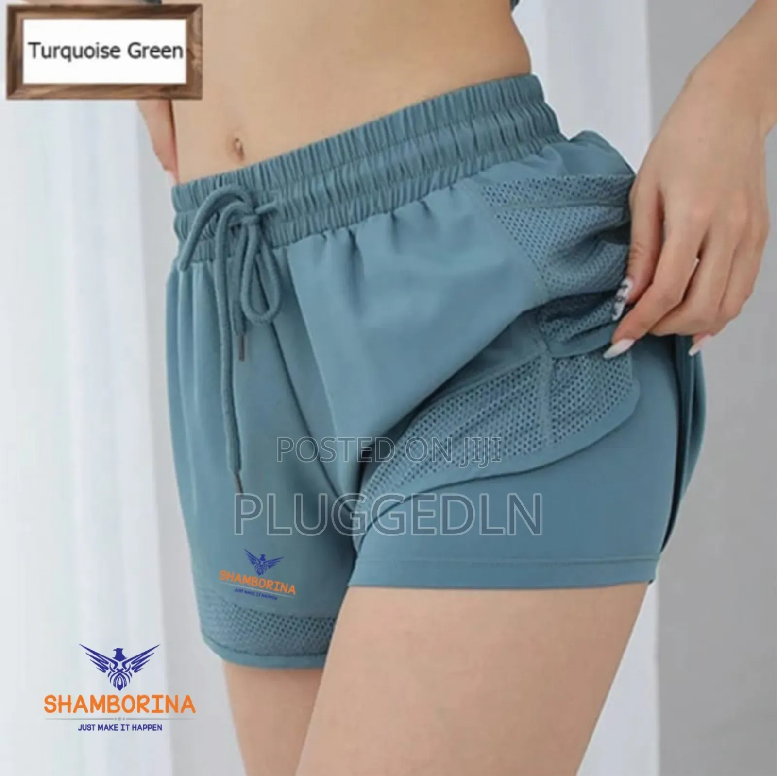 2 in 1 Womens Gym Short -Sizes S,M,L,Xl,2xl