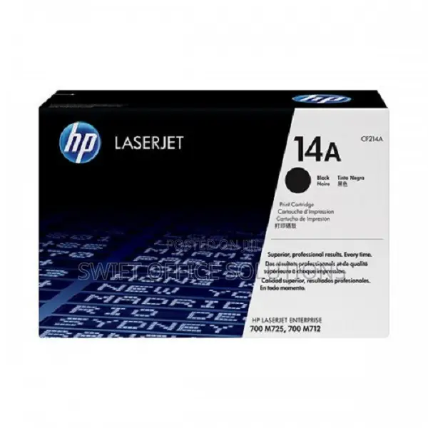 Hp 14a Black Laserjet Toner Cartridge (Cf214a)