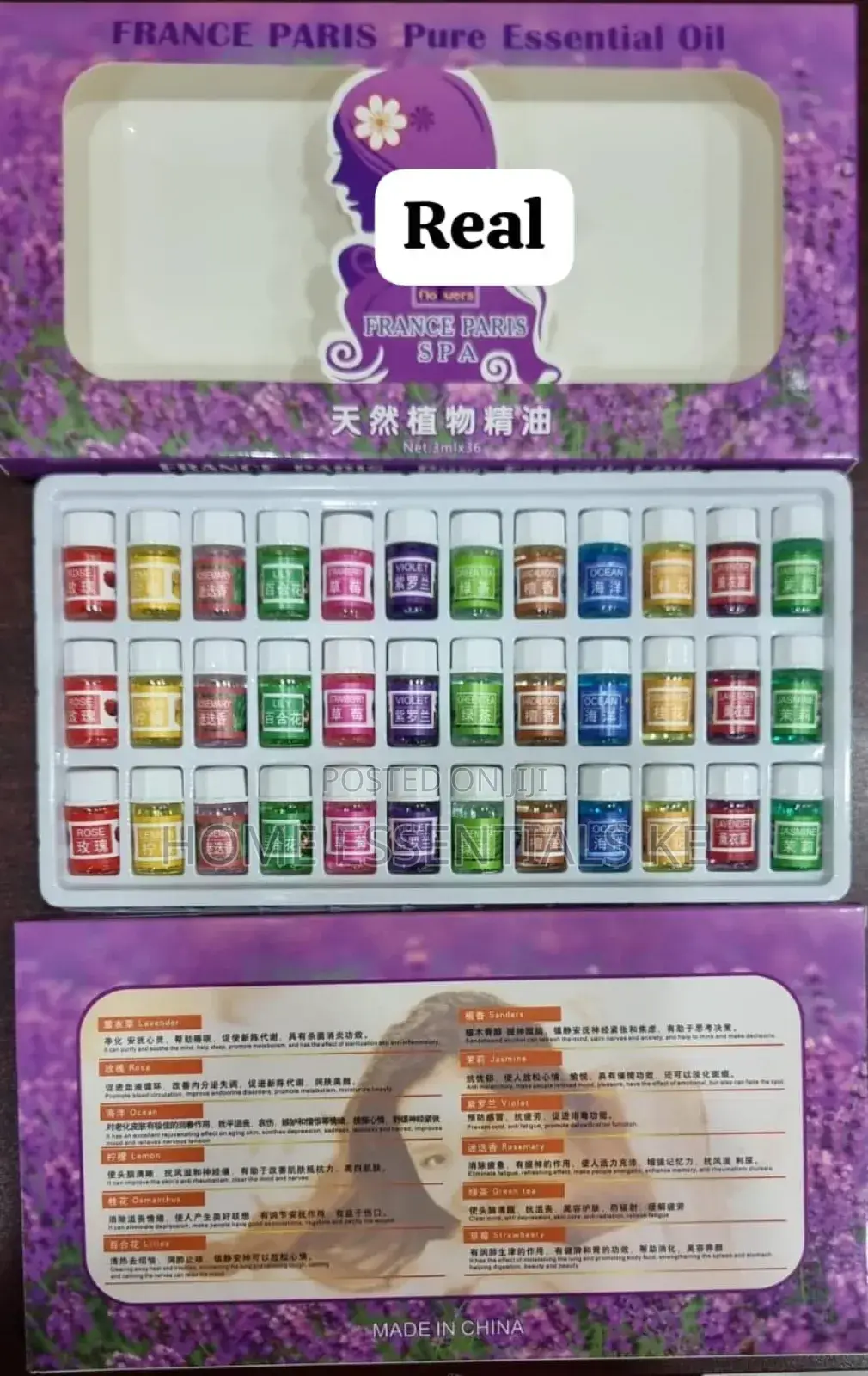 36pc Essential Oils Set for Diffuser 3ml Each