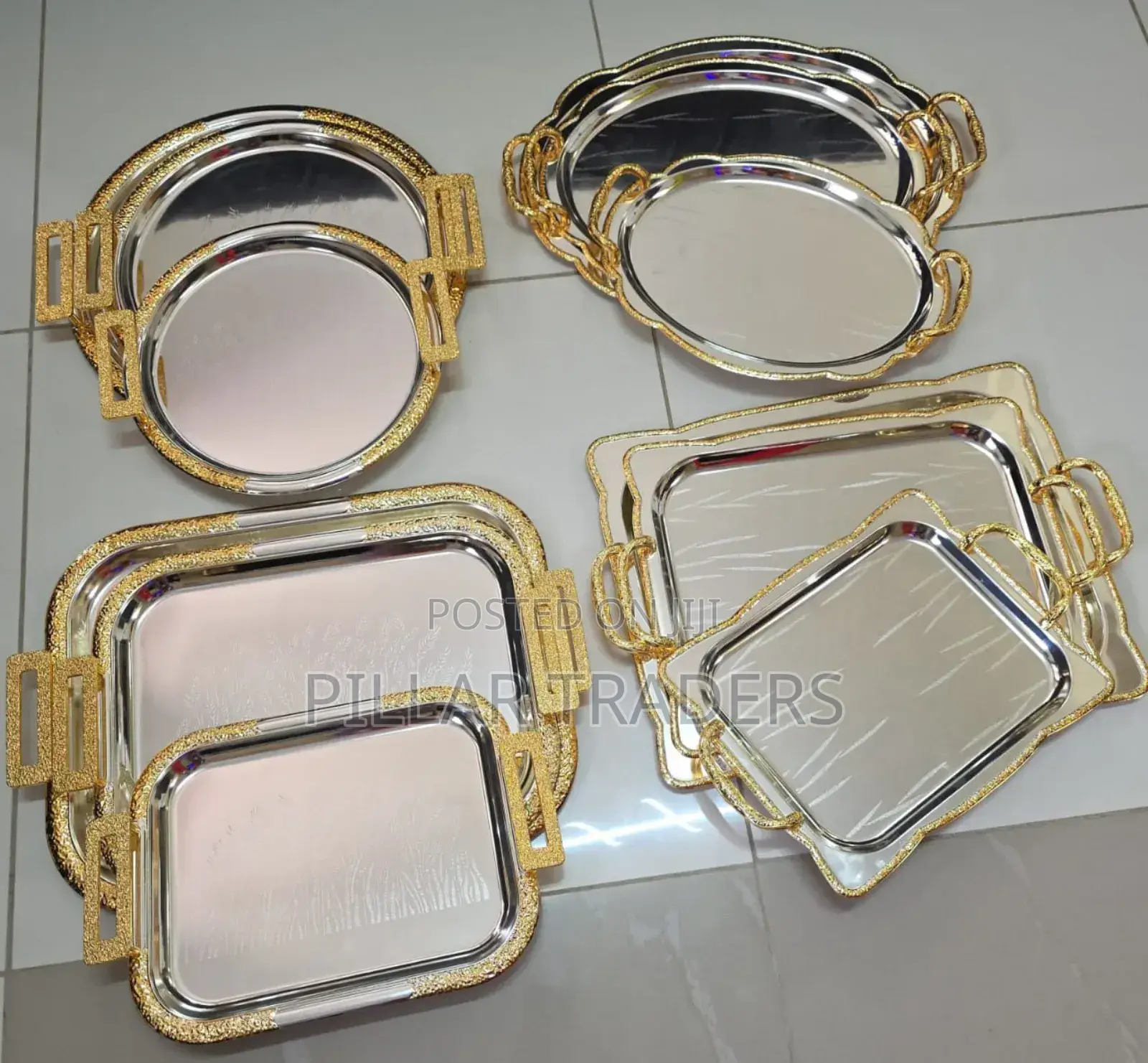 Elegant Serving Tray Set
