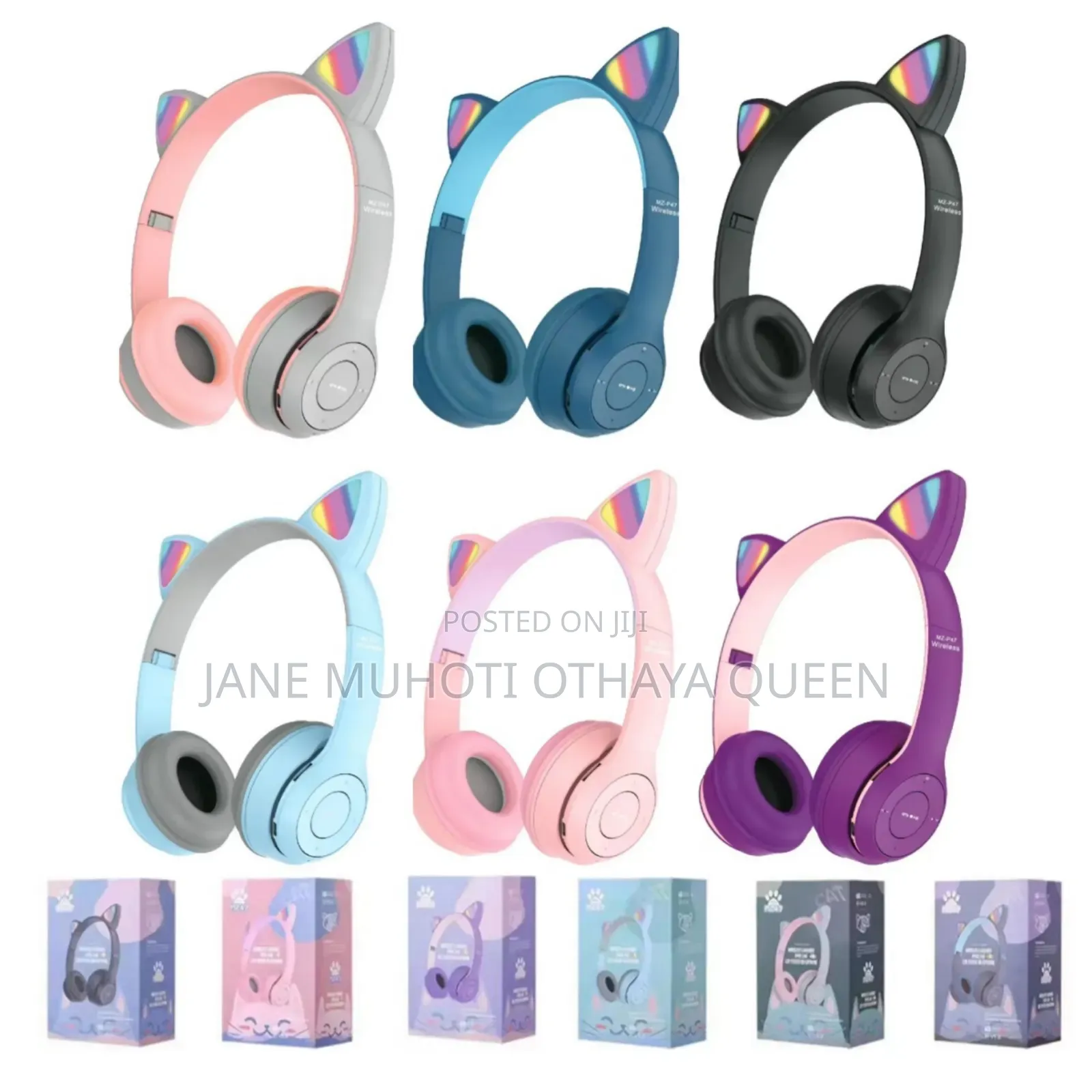*These Cat Ear Wireless Headphones