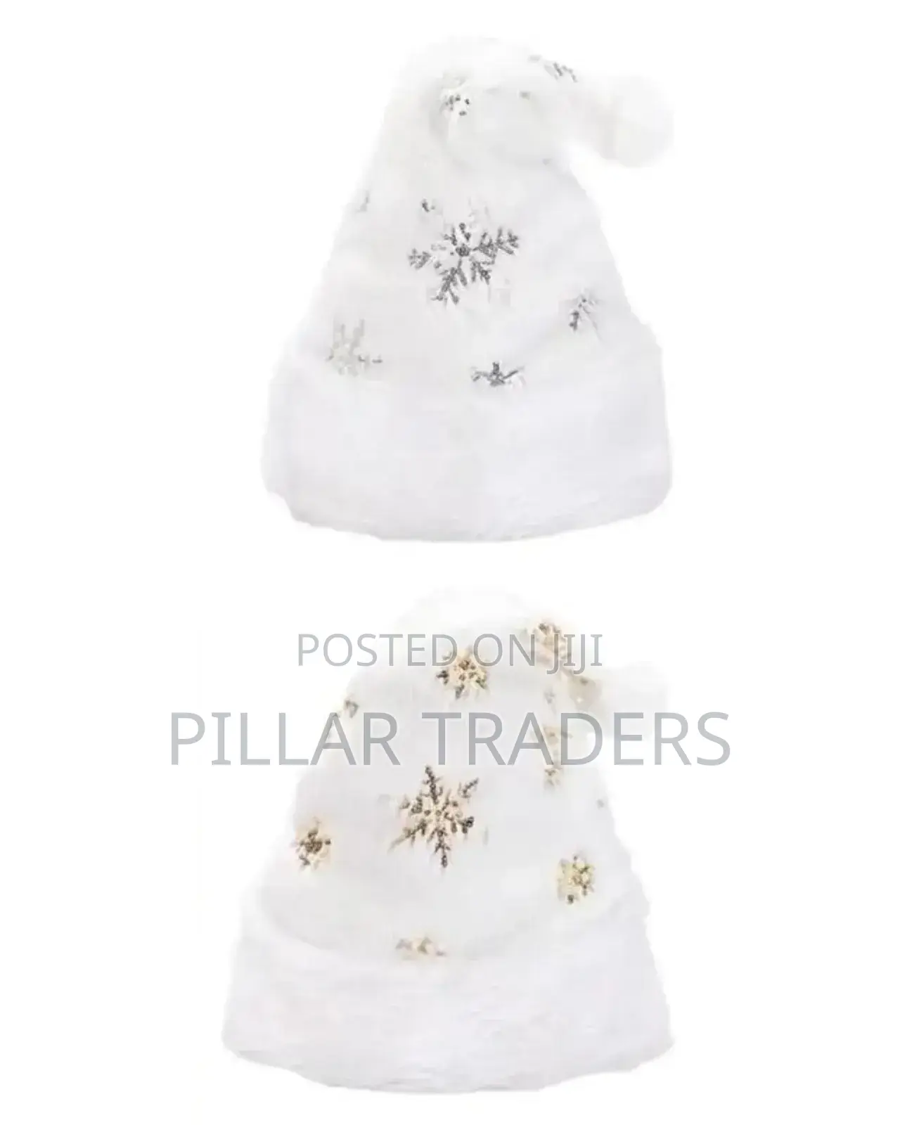 White Christmas Hats