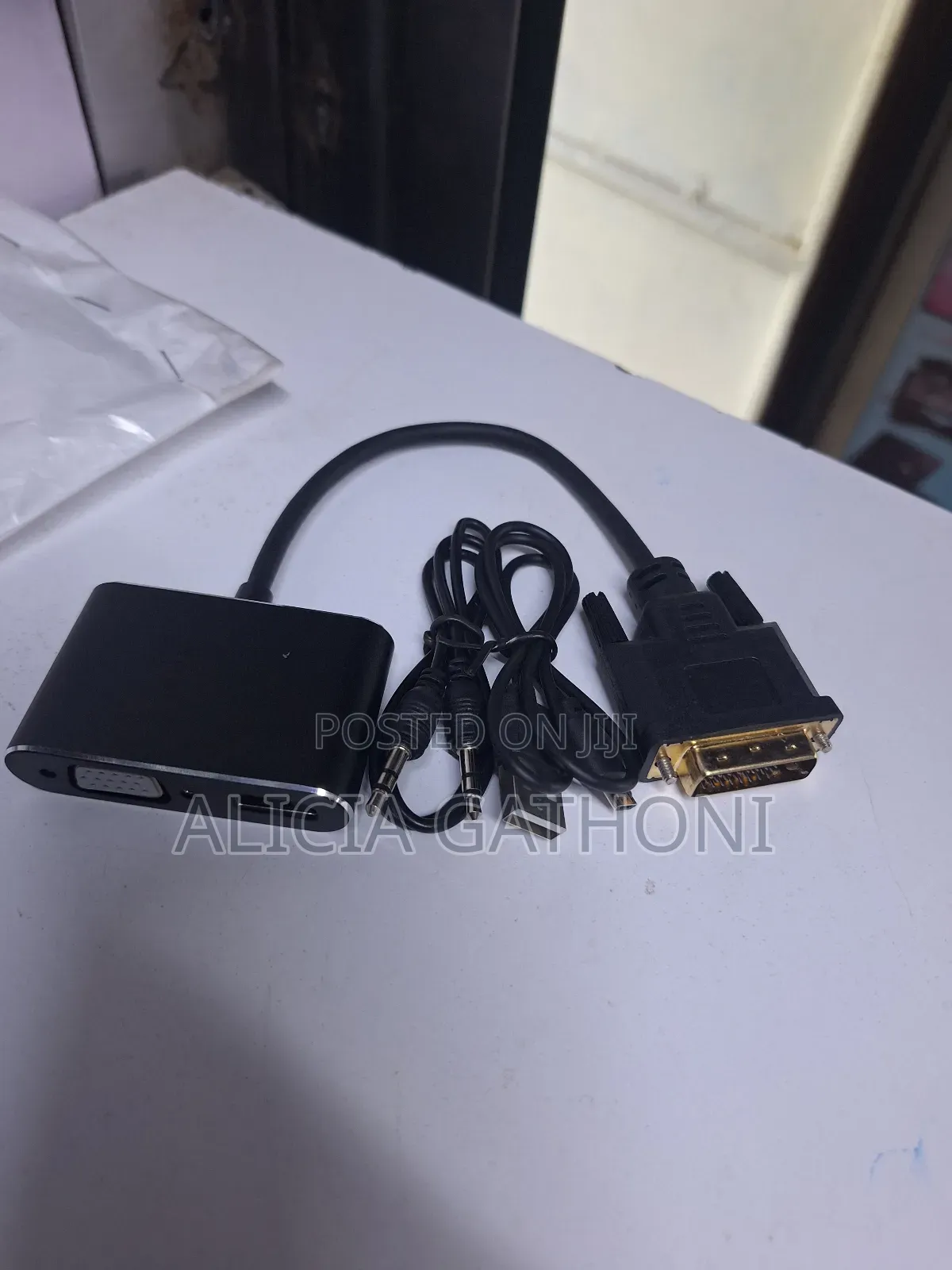 Dvi to Hdmi+Vga Adapter With Audio