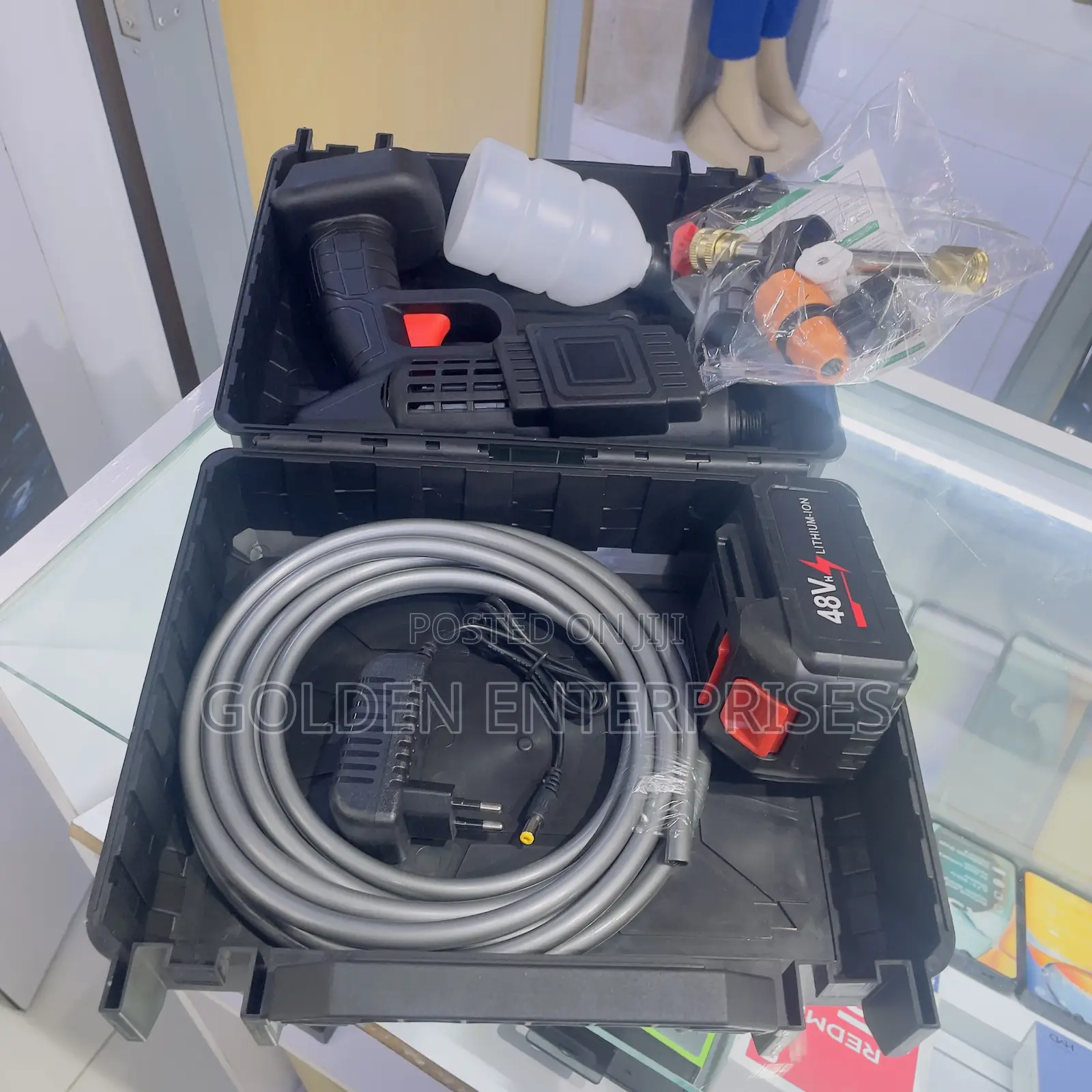 Cordless 48v Portable Pressure Washer, Battery Powered Car Wash Gun