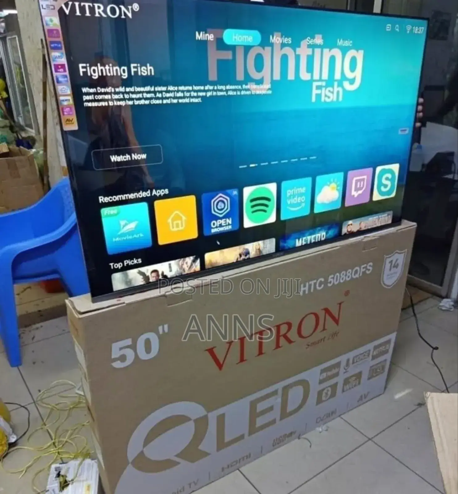 Vitron 50 Inch Smart Android Tv (1.2 Years Warranty) Htc508u/ Netflix