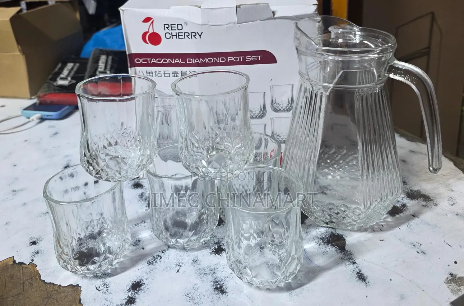 Diamond 7pc Water Set
