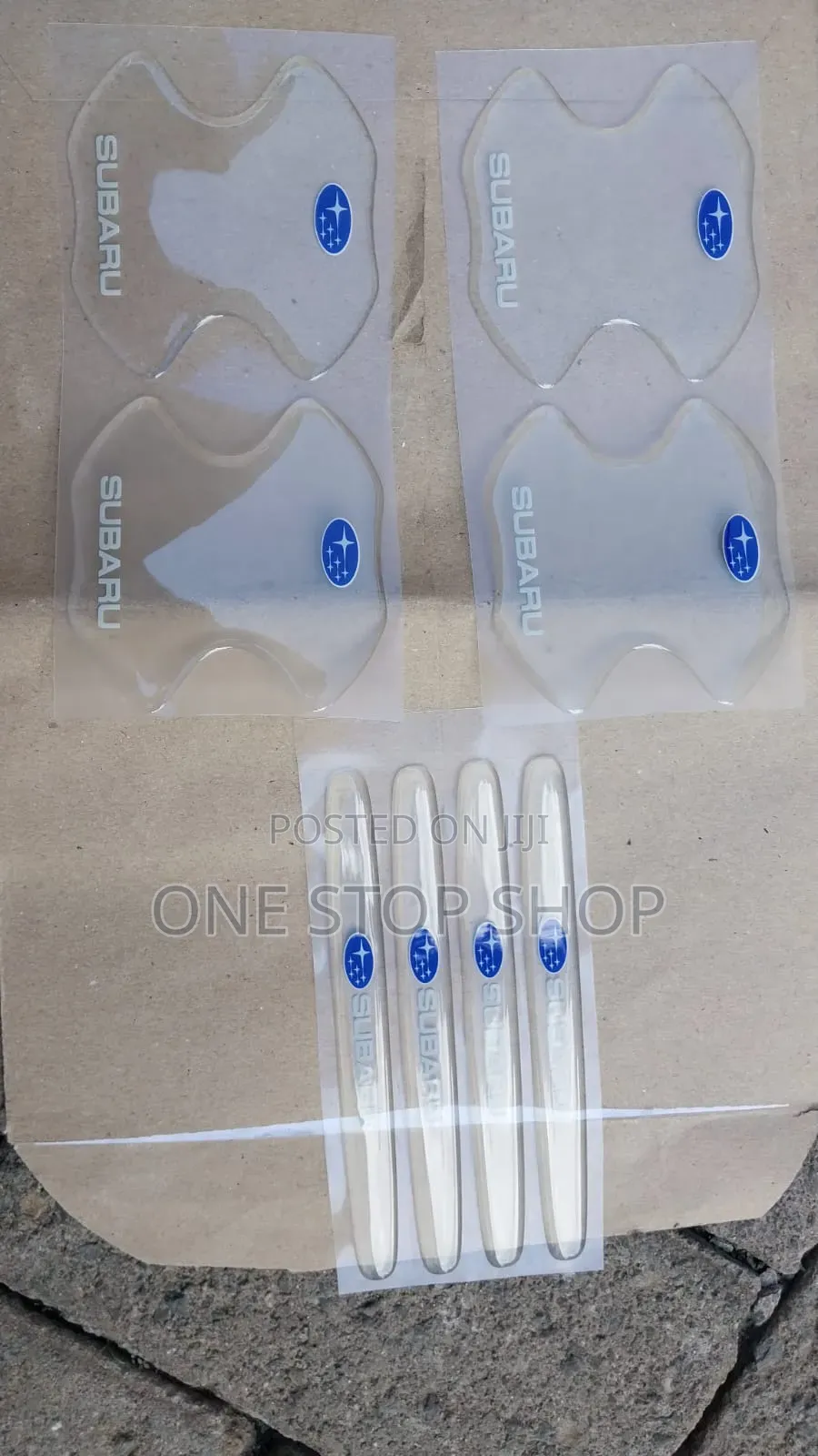 Subaru Clear 4 Handles Stickers With 4 Bowl Stickers