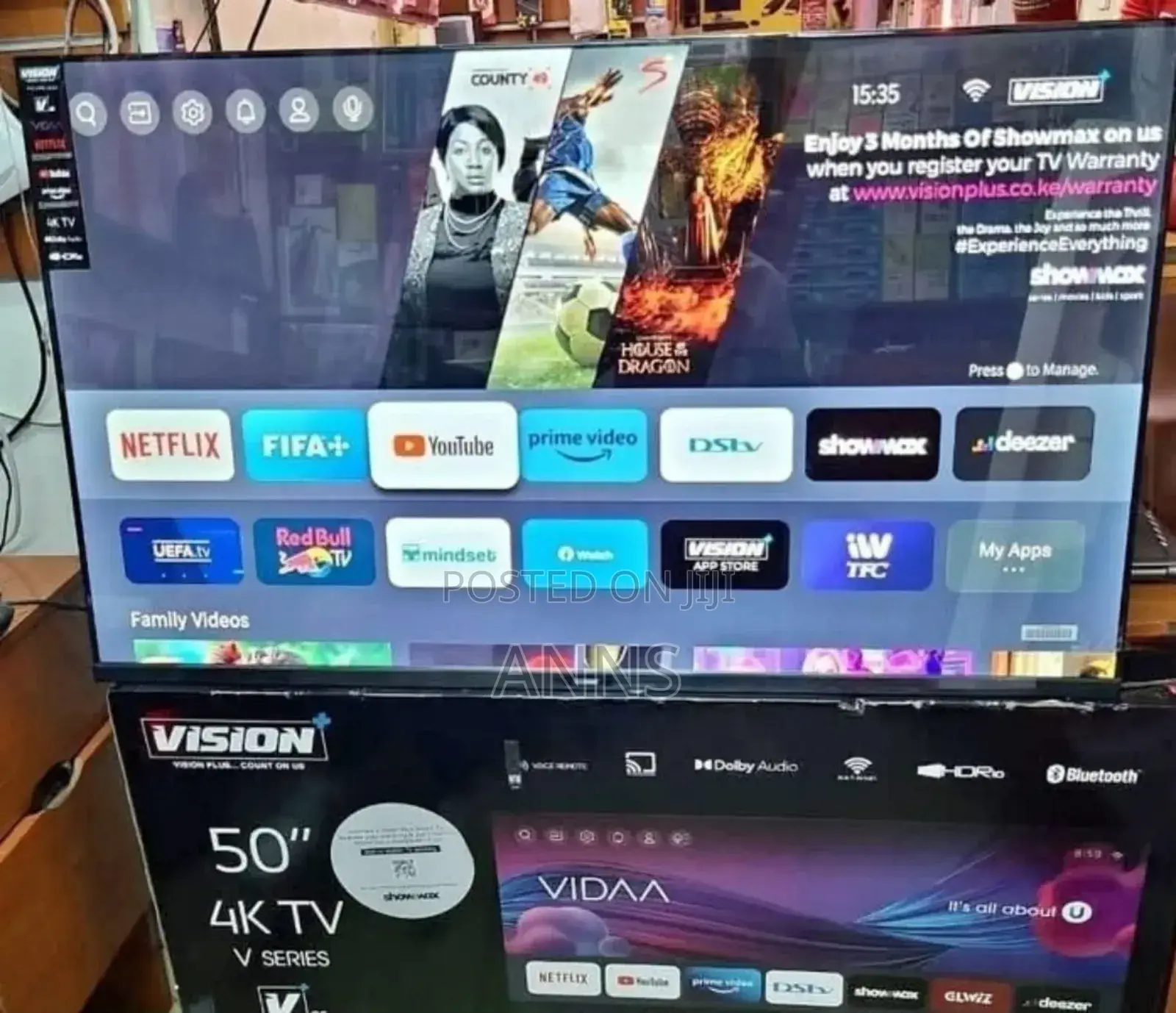Vidaa 50 Inch 4 K Vision Tv 14 Months Warrantydolby Vision Audio