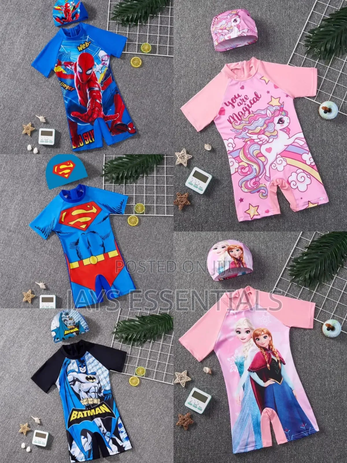 Cartoon Swimming Costume With Cap