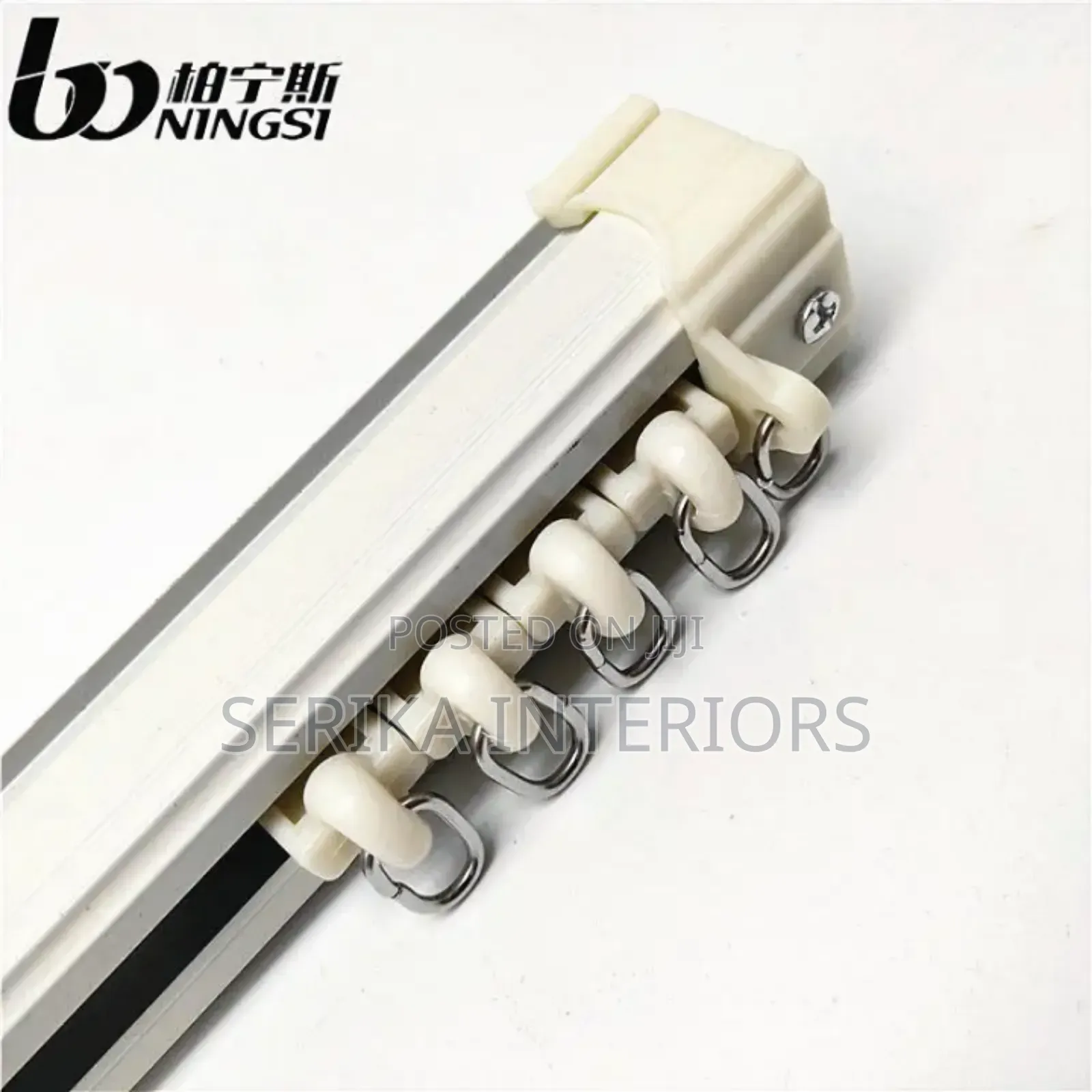 Germs Treated Hospital Partition Curtain Rails Environmental Friendly