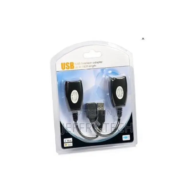 Usb to Rj45 Extension Adapter With Receiver and Transmitter