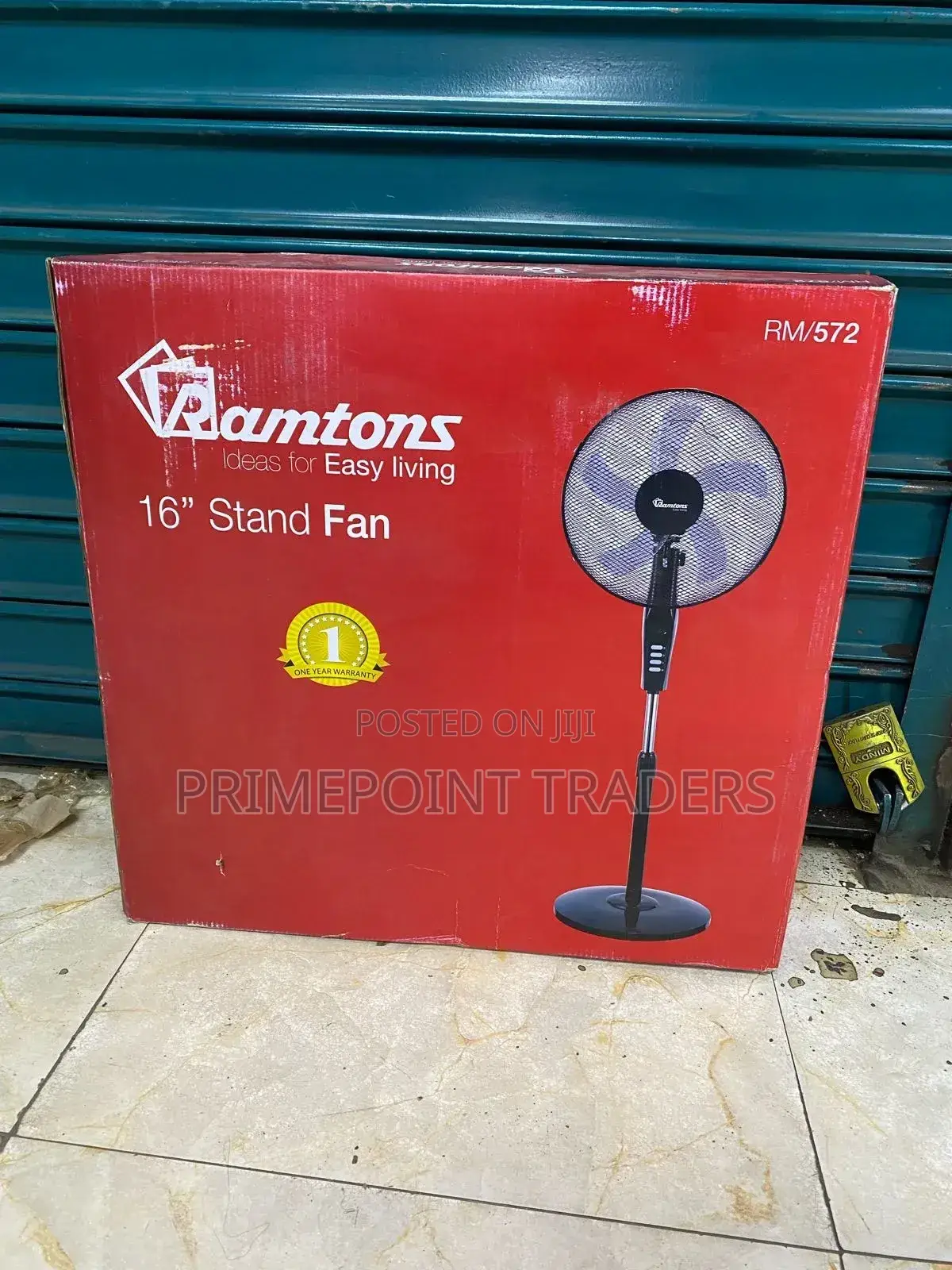 Standing Fan Ramtons Rm/572 - Black Econo - 3 Speed - Black