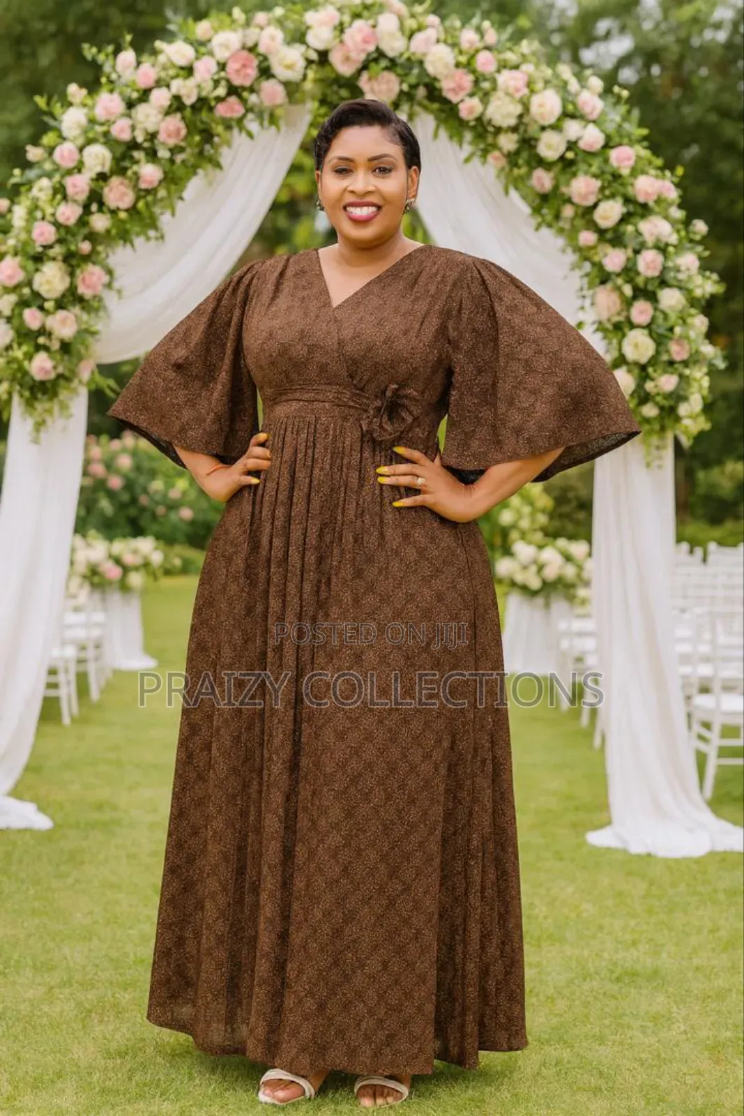 Elegant Pleated Maxi Dress
