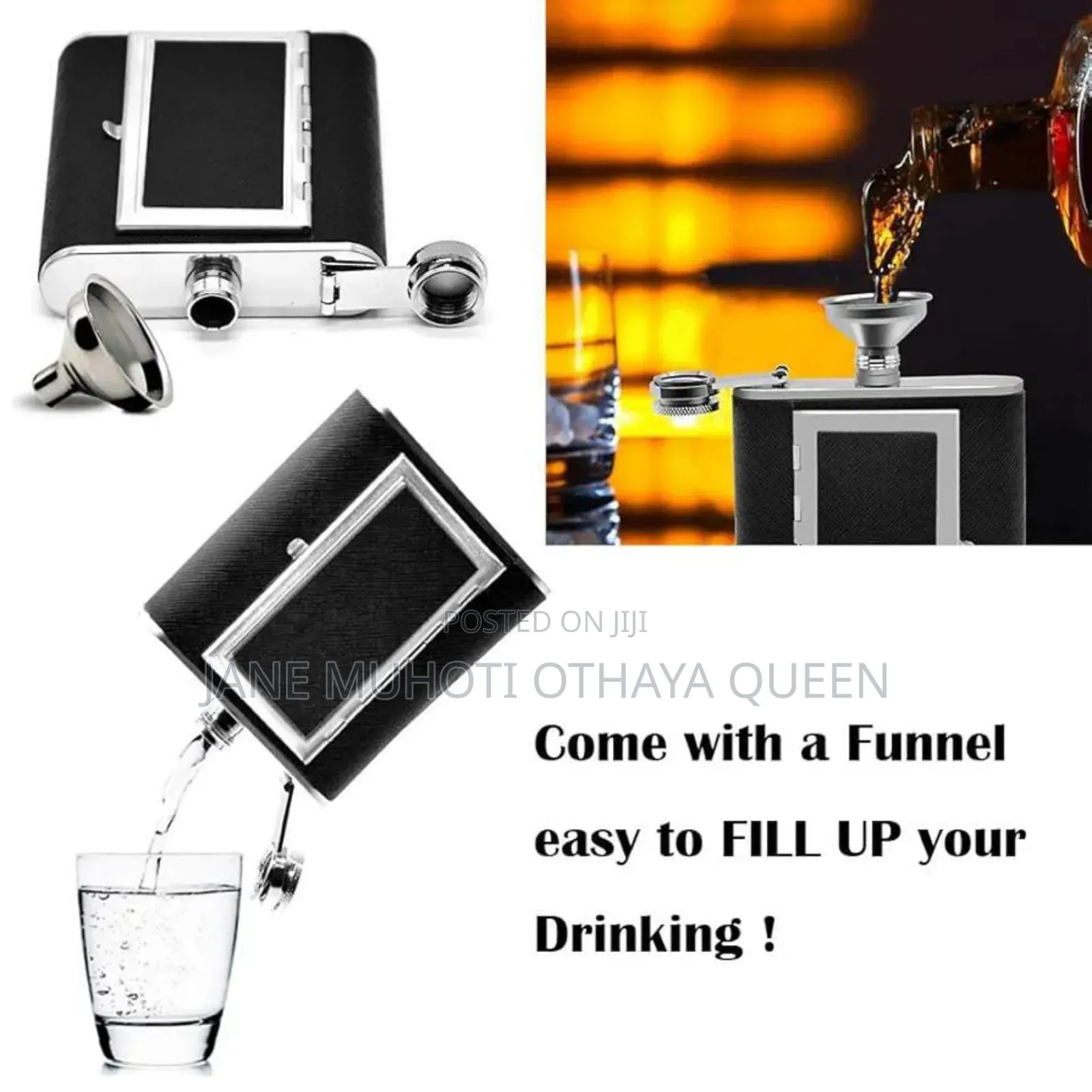 *Stainless Steel Hip Flask