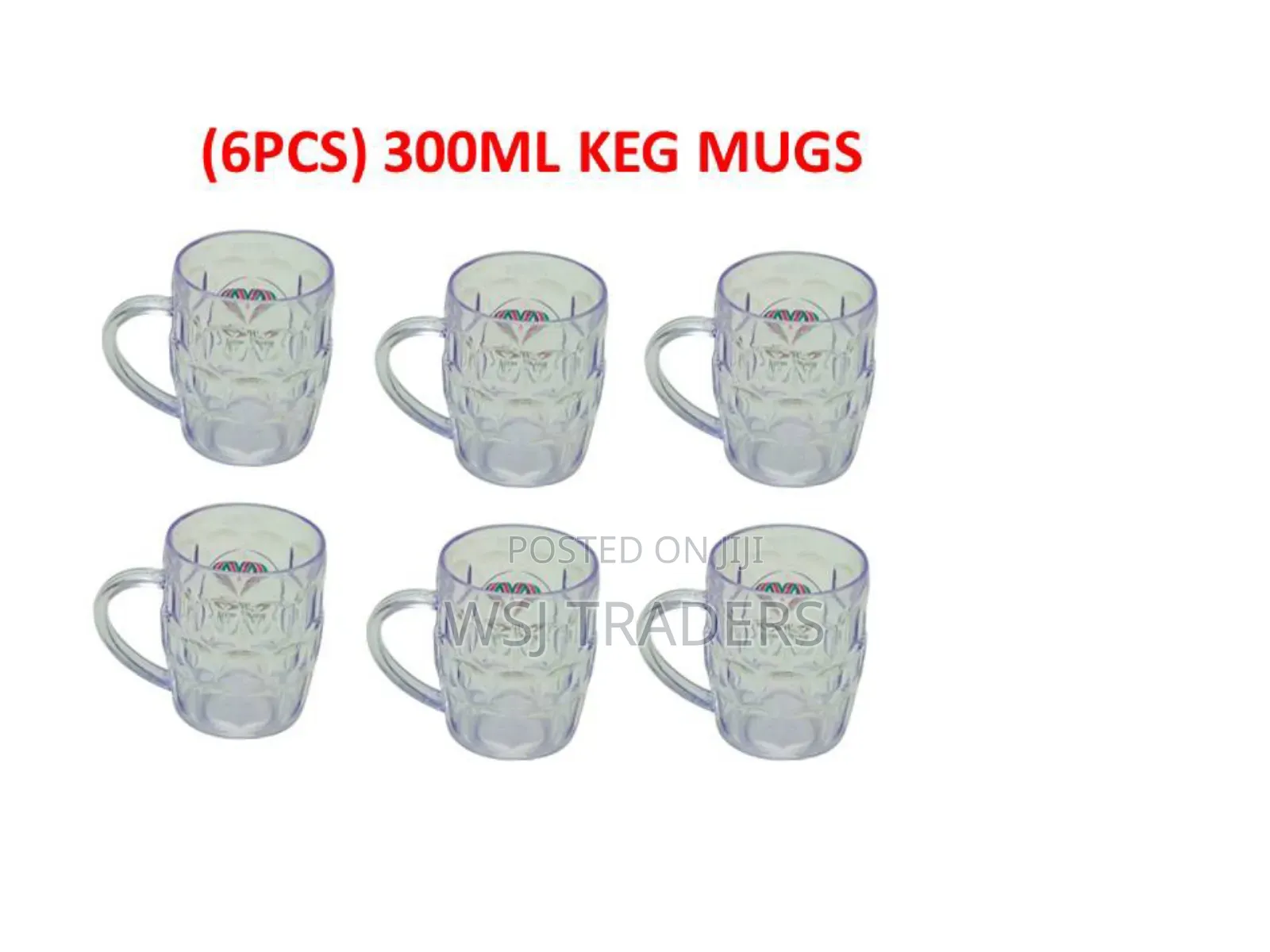 Keg Mugs 300ml 6pcs Half Dozen for Beer Keg Pumps Senator